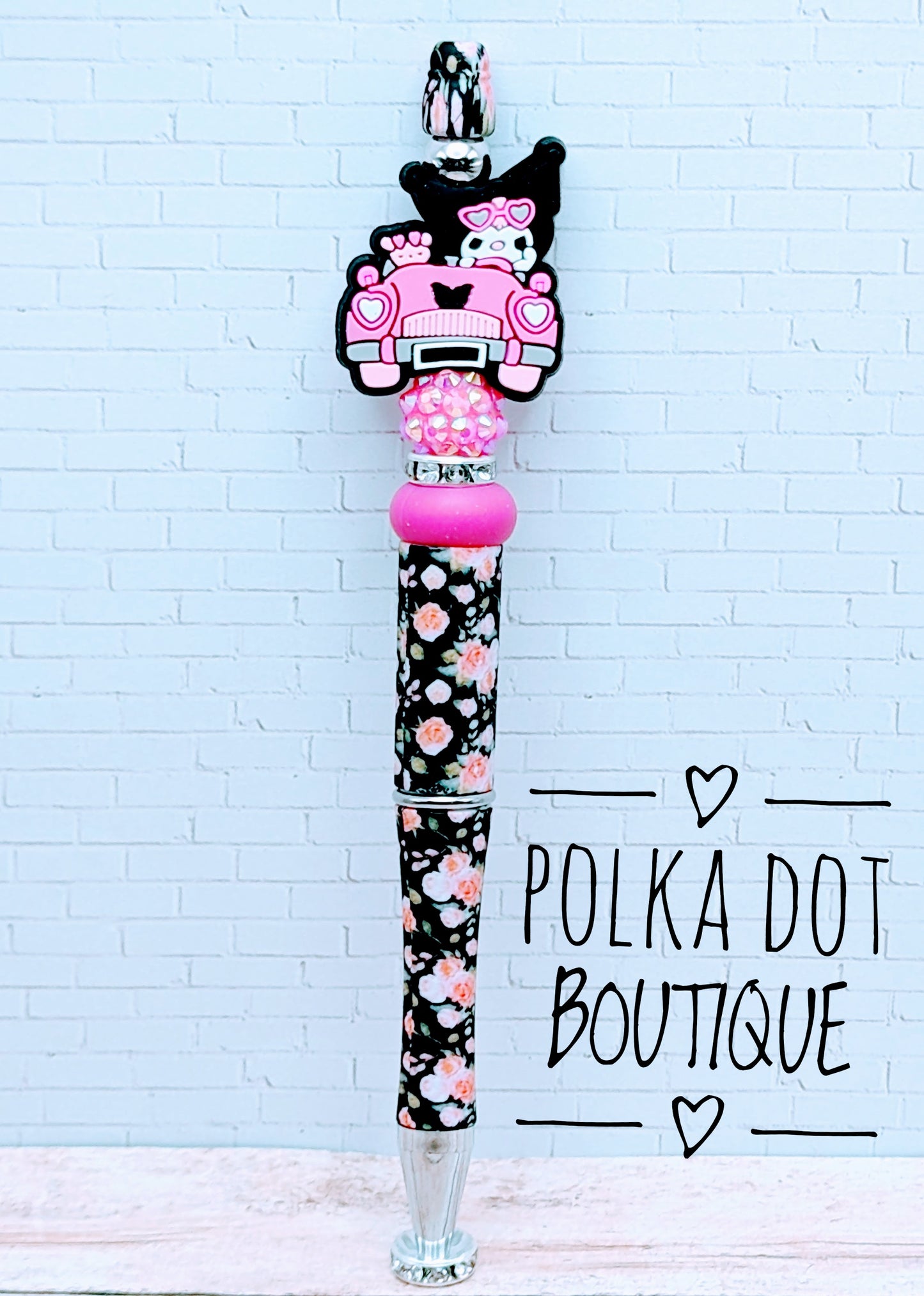 Kuromi Silicone Beaded Pen