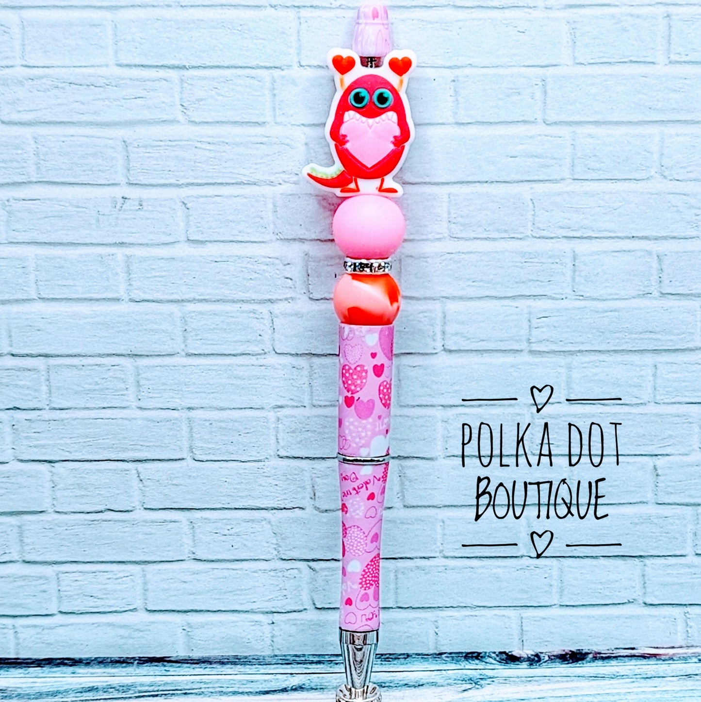 Love Monster Silicone Beaded Pen