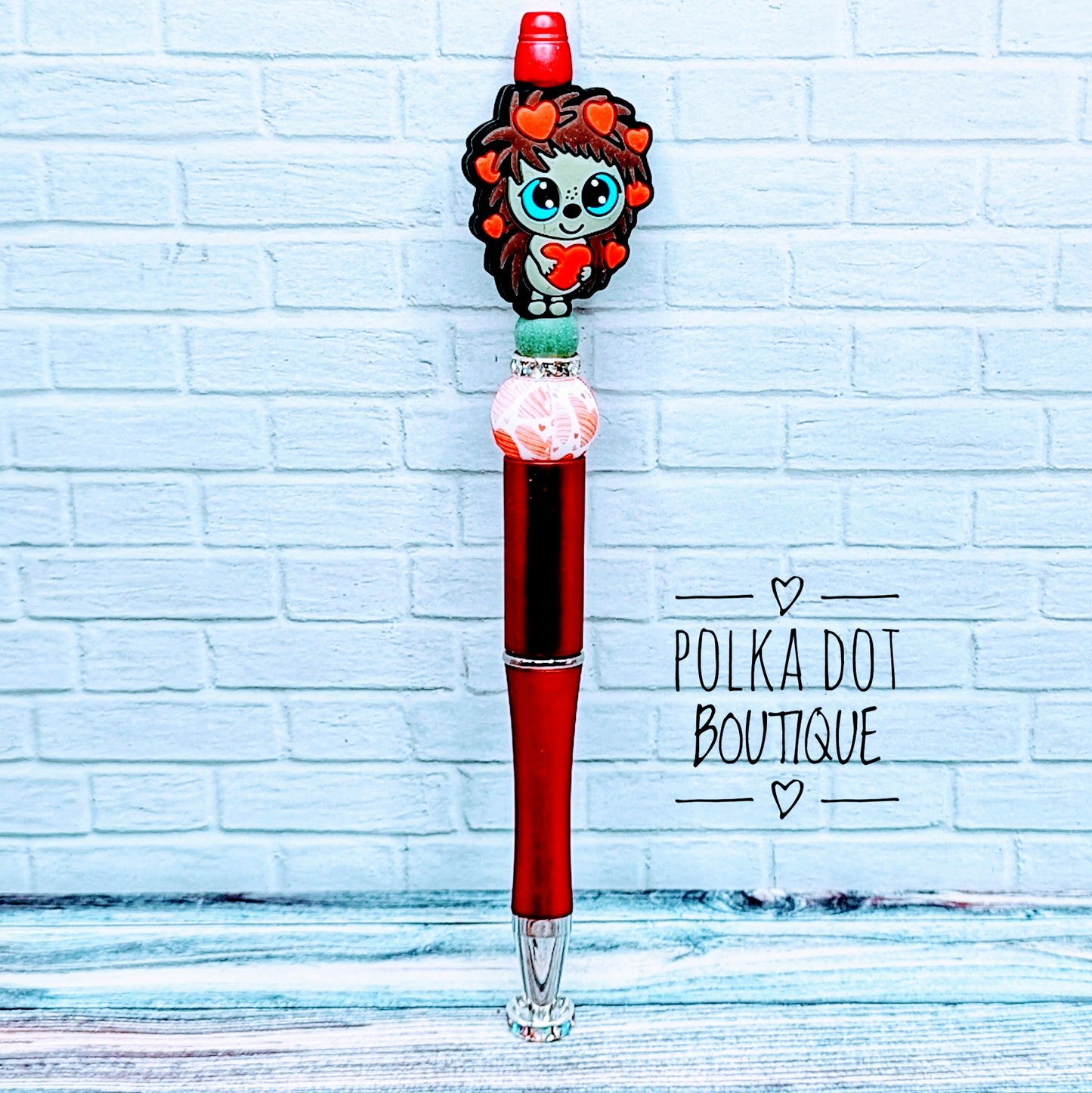 Valentine Silicone Beaded Pen