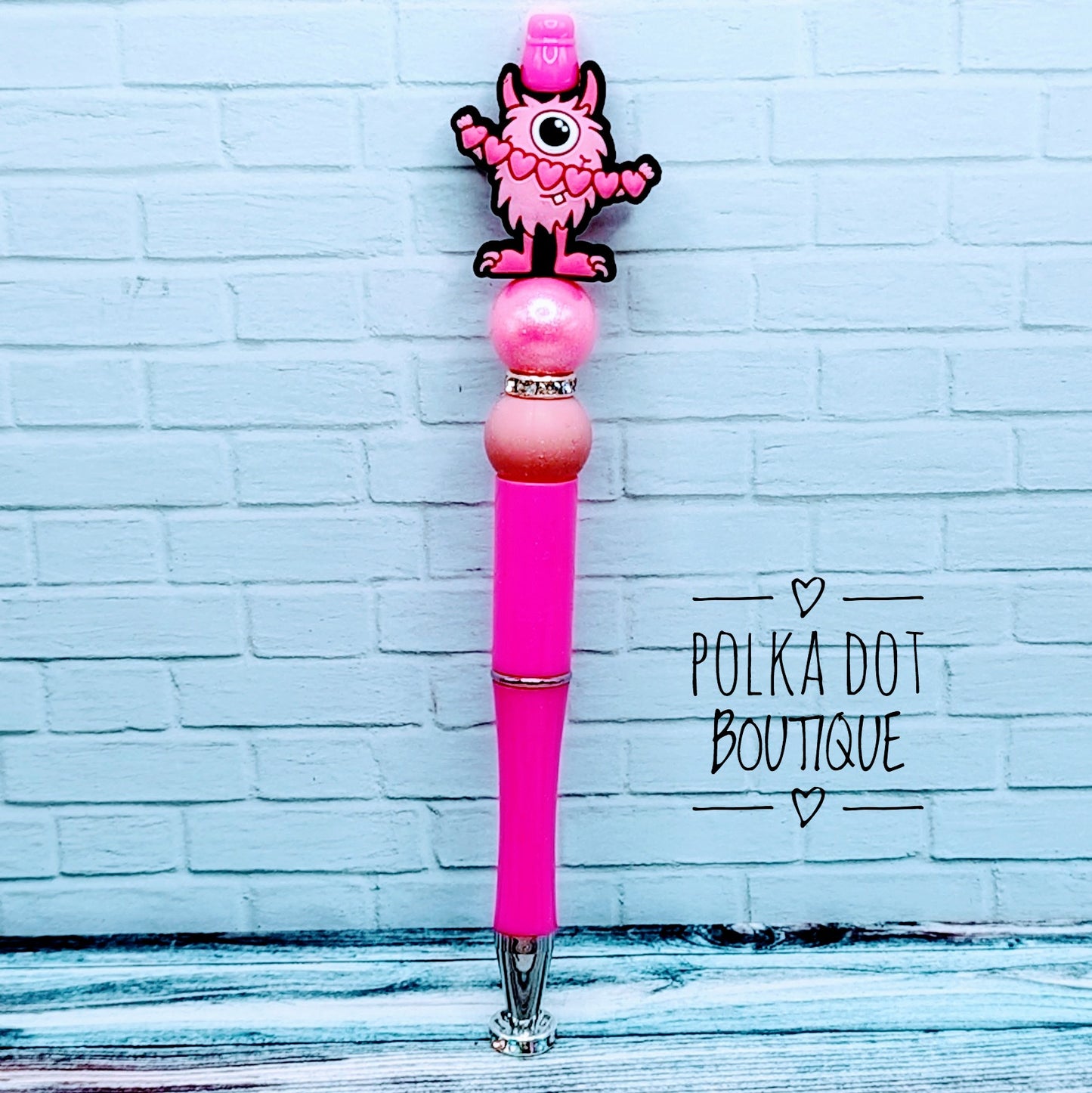 Love Monster Silicone Beaded Pen