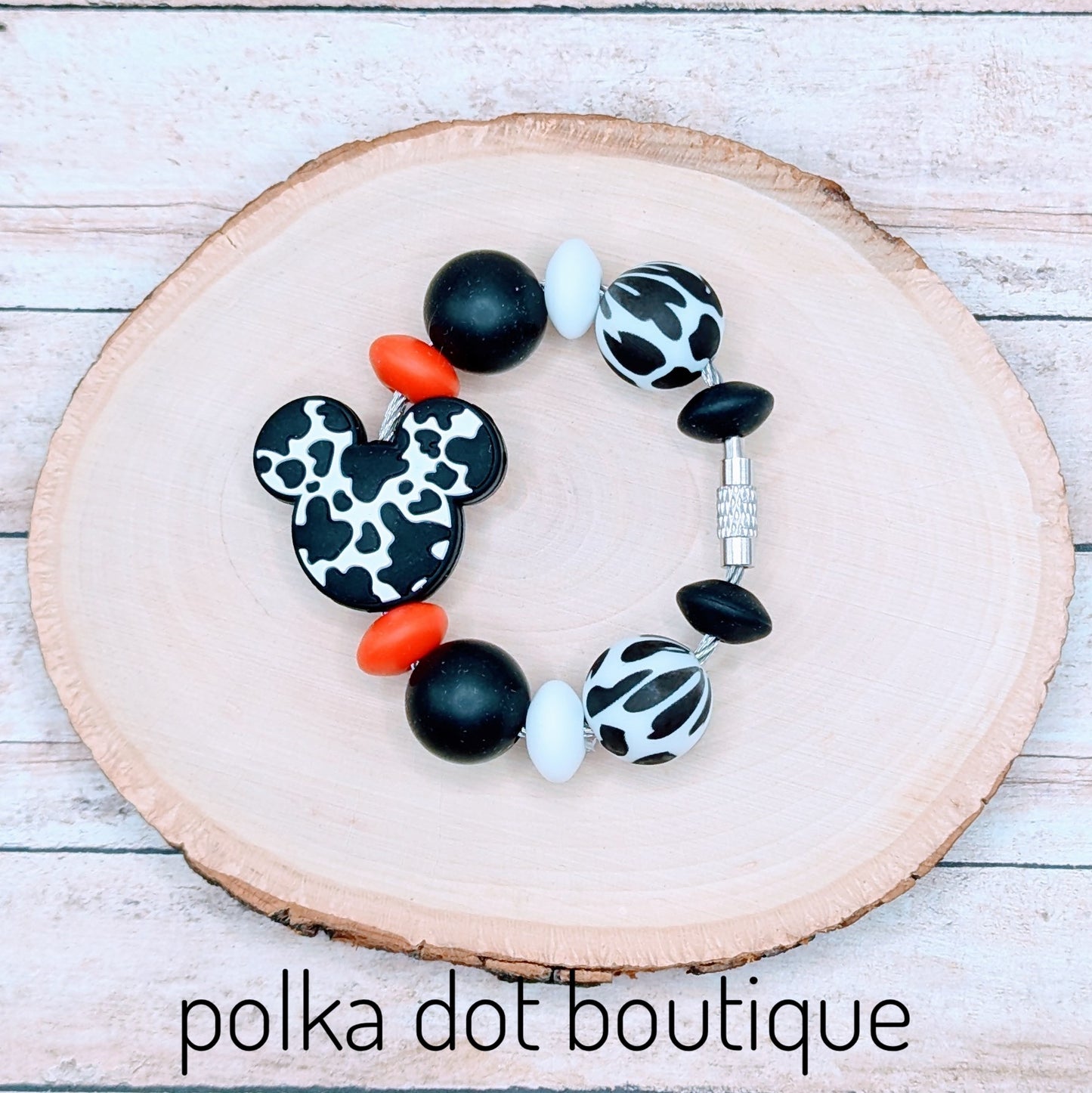 Mickey Cow Cup Charm