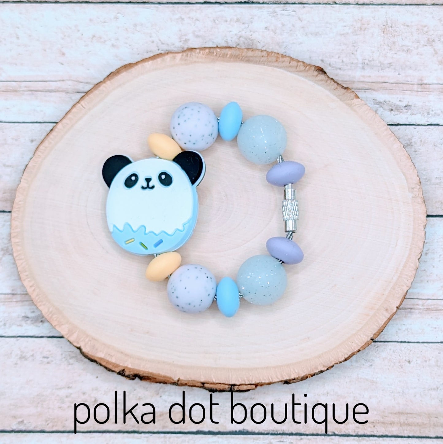 Panda Blue Cup Charm