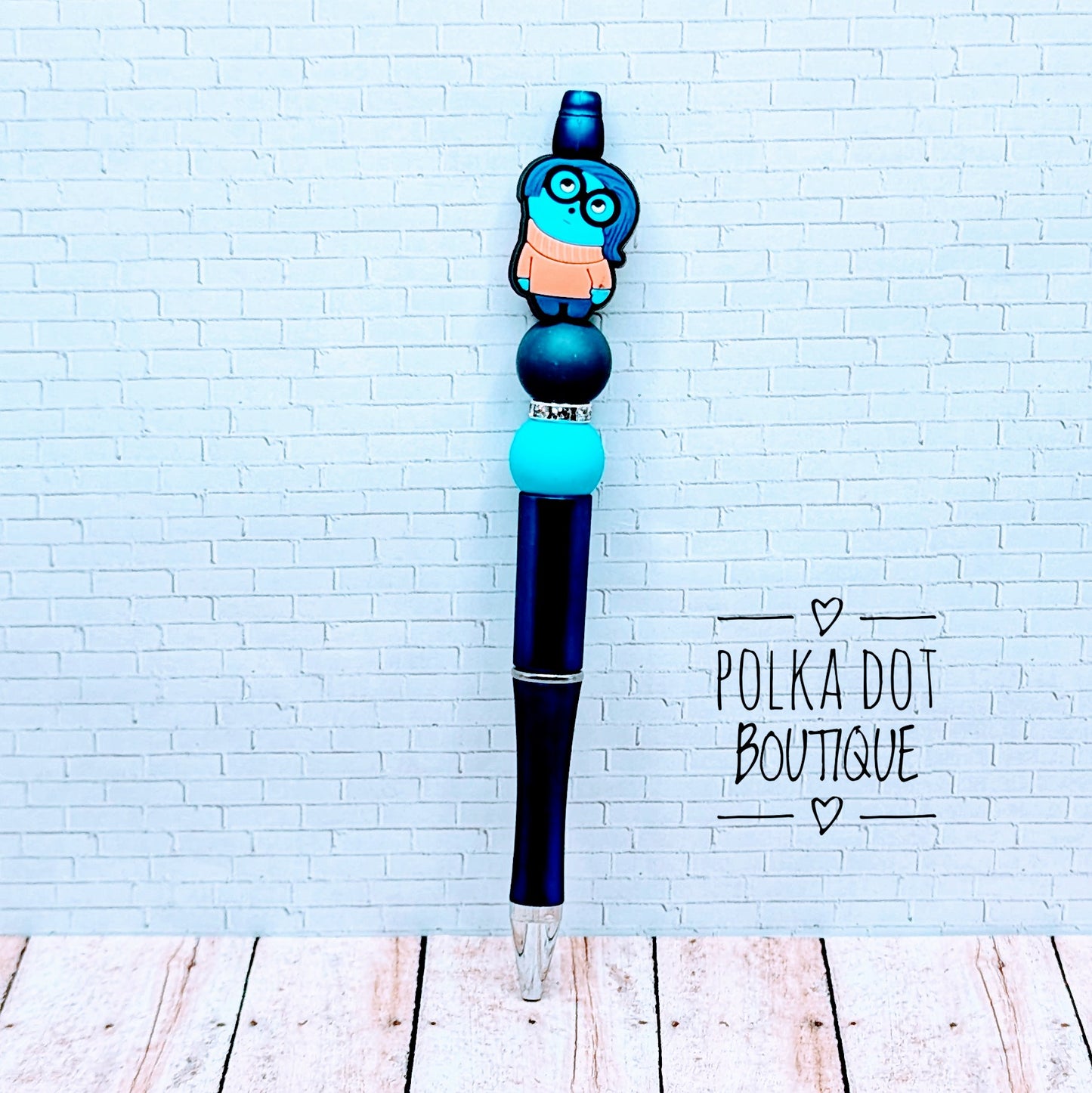 Inside Out : Sadness Silicone Beaded Pen