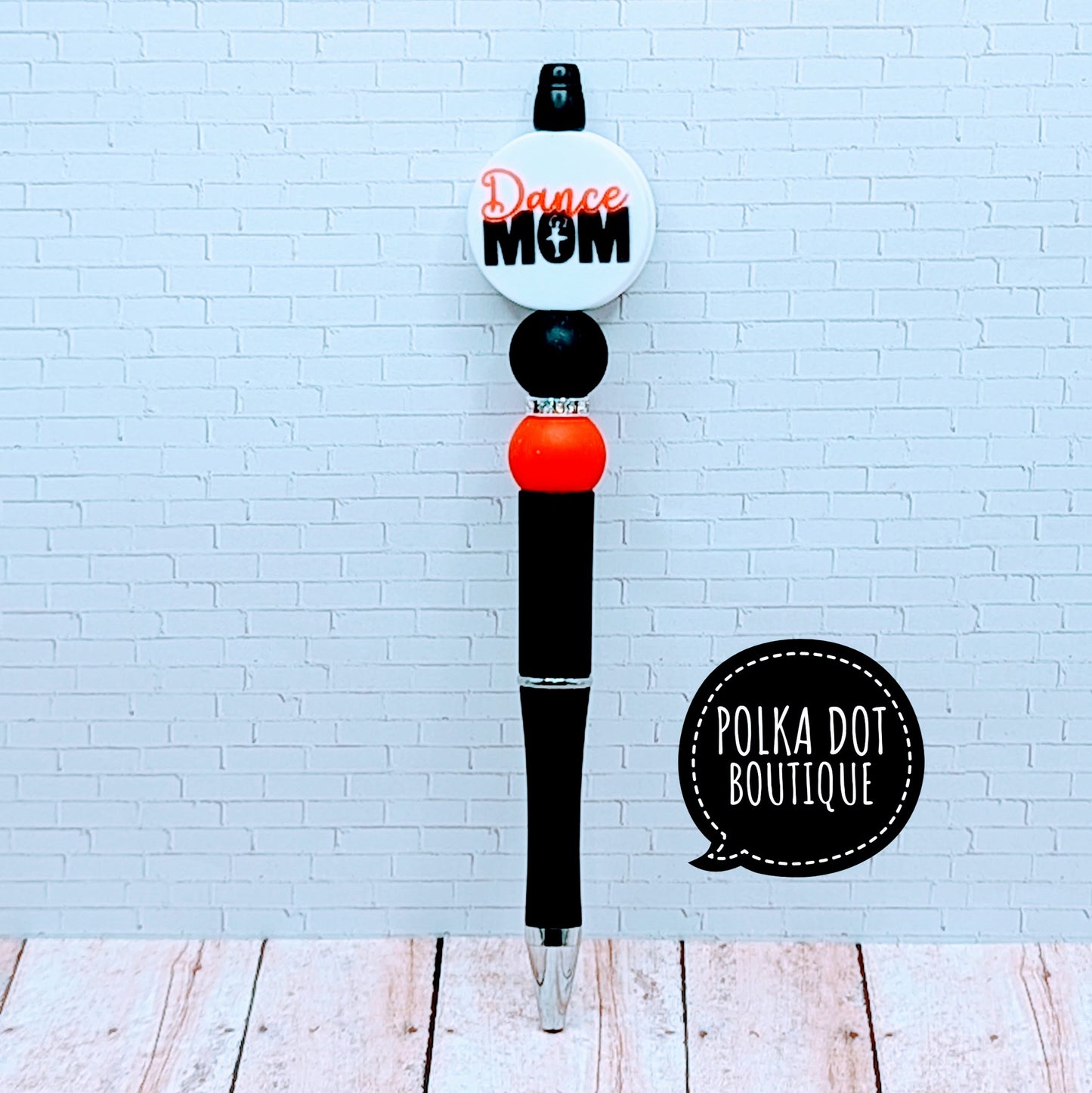 Mom : Dance Mom Silicone Beaded Pen