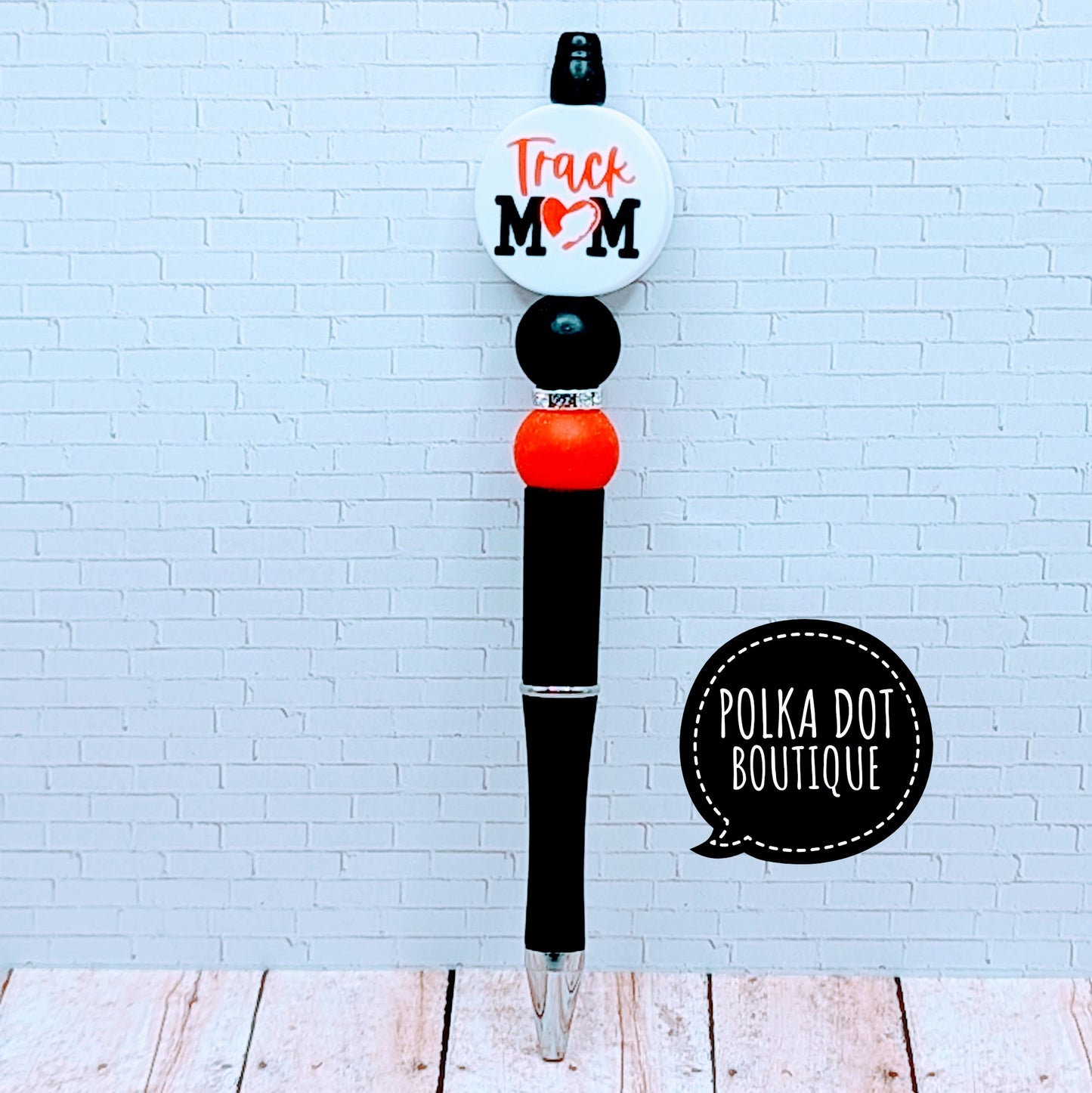 Mom : Track Mom Silicone Beaded Pen