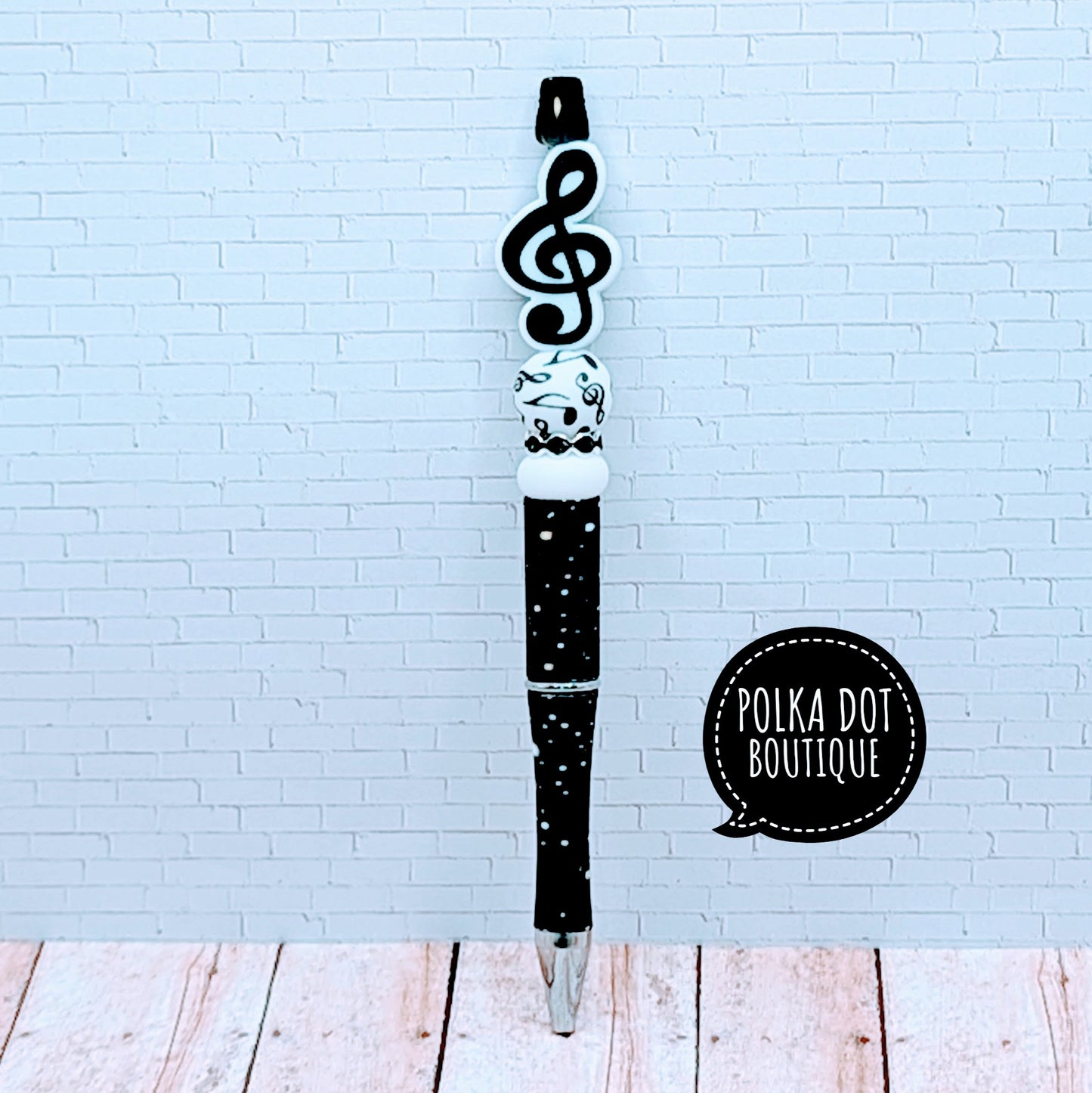 Music Silicone Beaded Pen