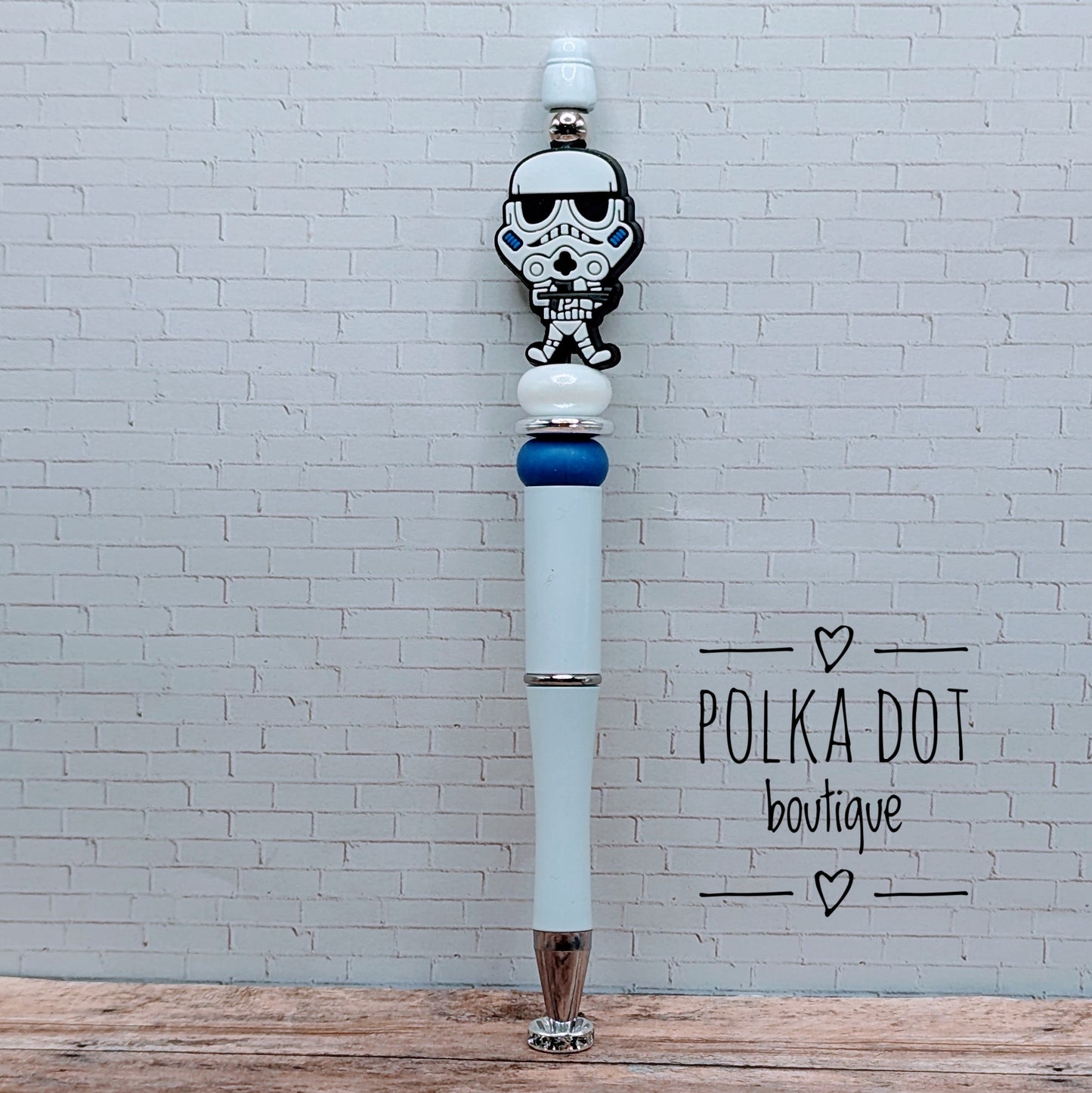 Superhero: Stormtrooper Silicone Beaded Pen