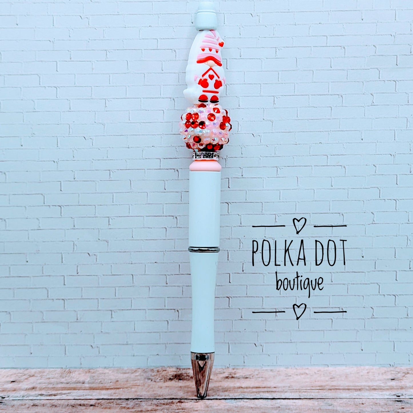 Gnome Silicone Beaded Pen