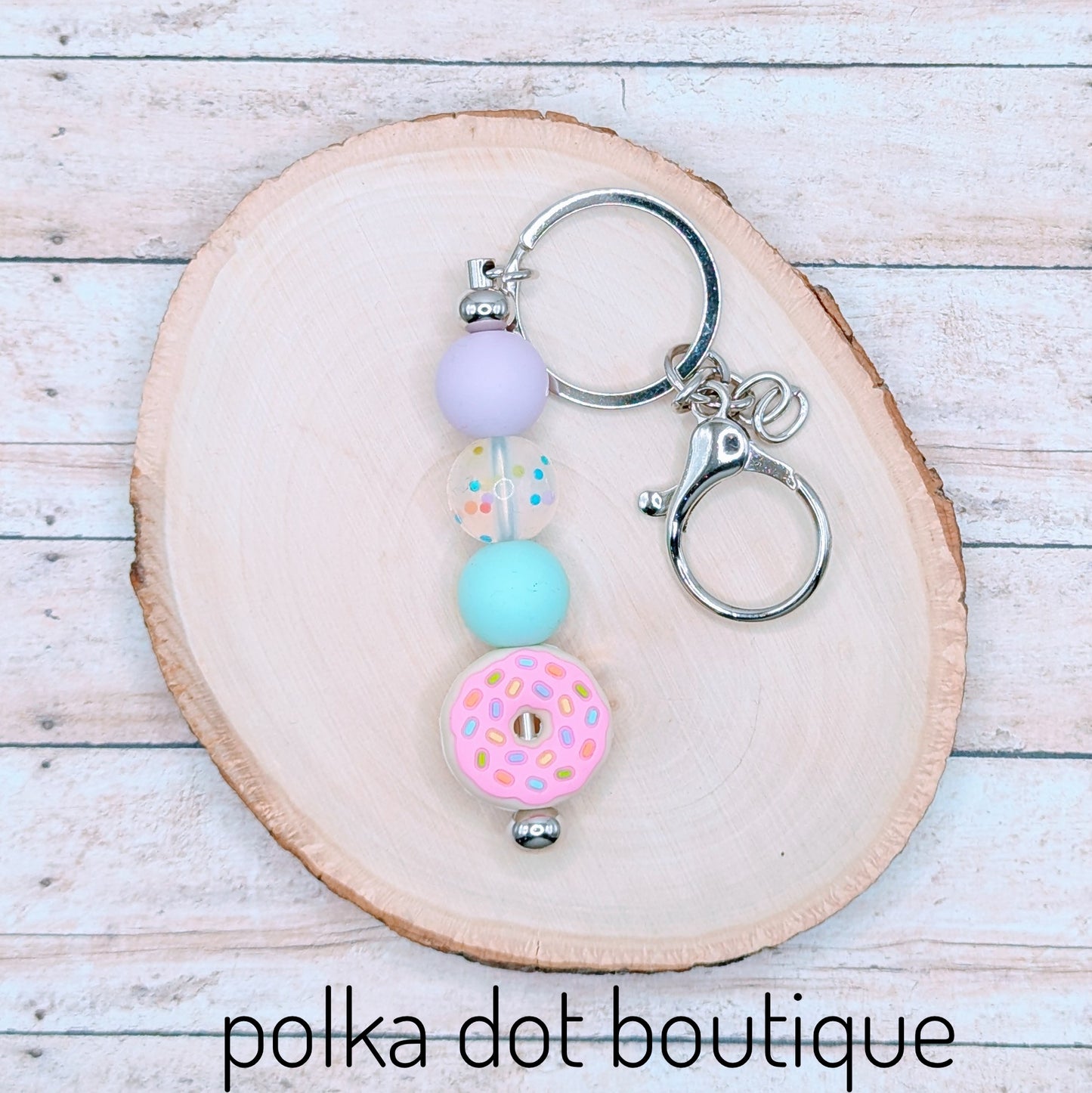 Donut Silicone Keychain