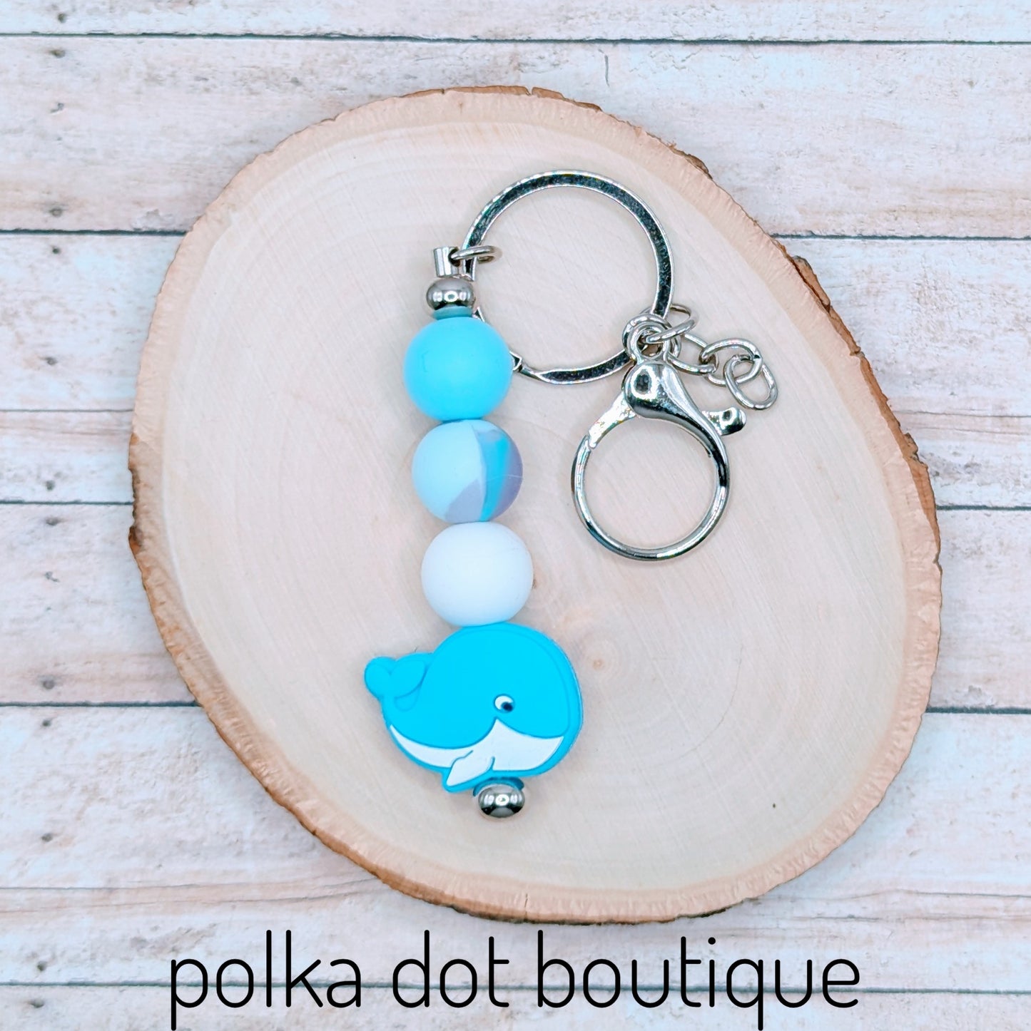 Whale Silicone Keychain