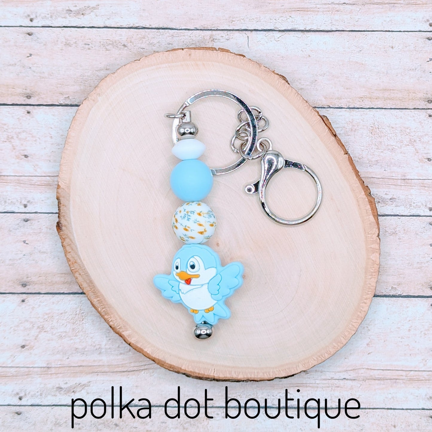 Bird Silicone Keychain