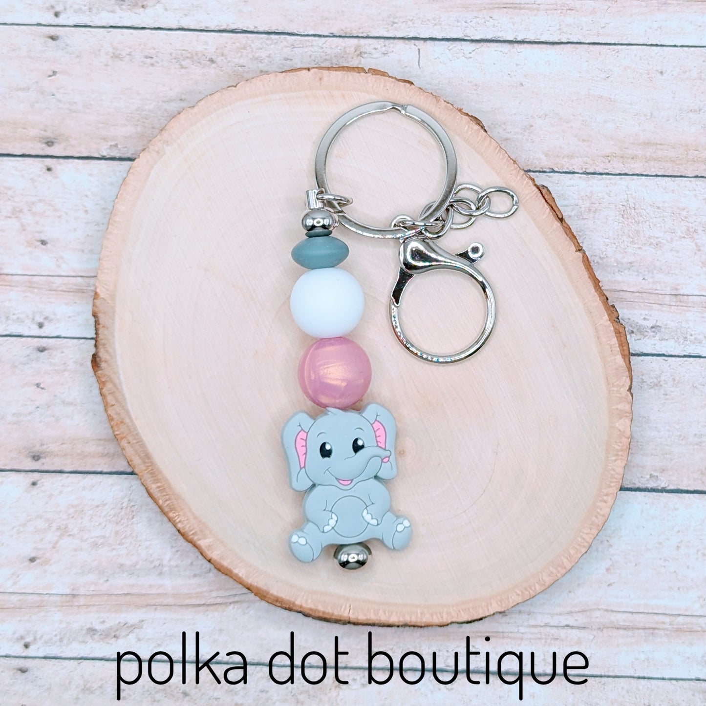 Elephant Silicone Keychain
