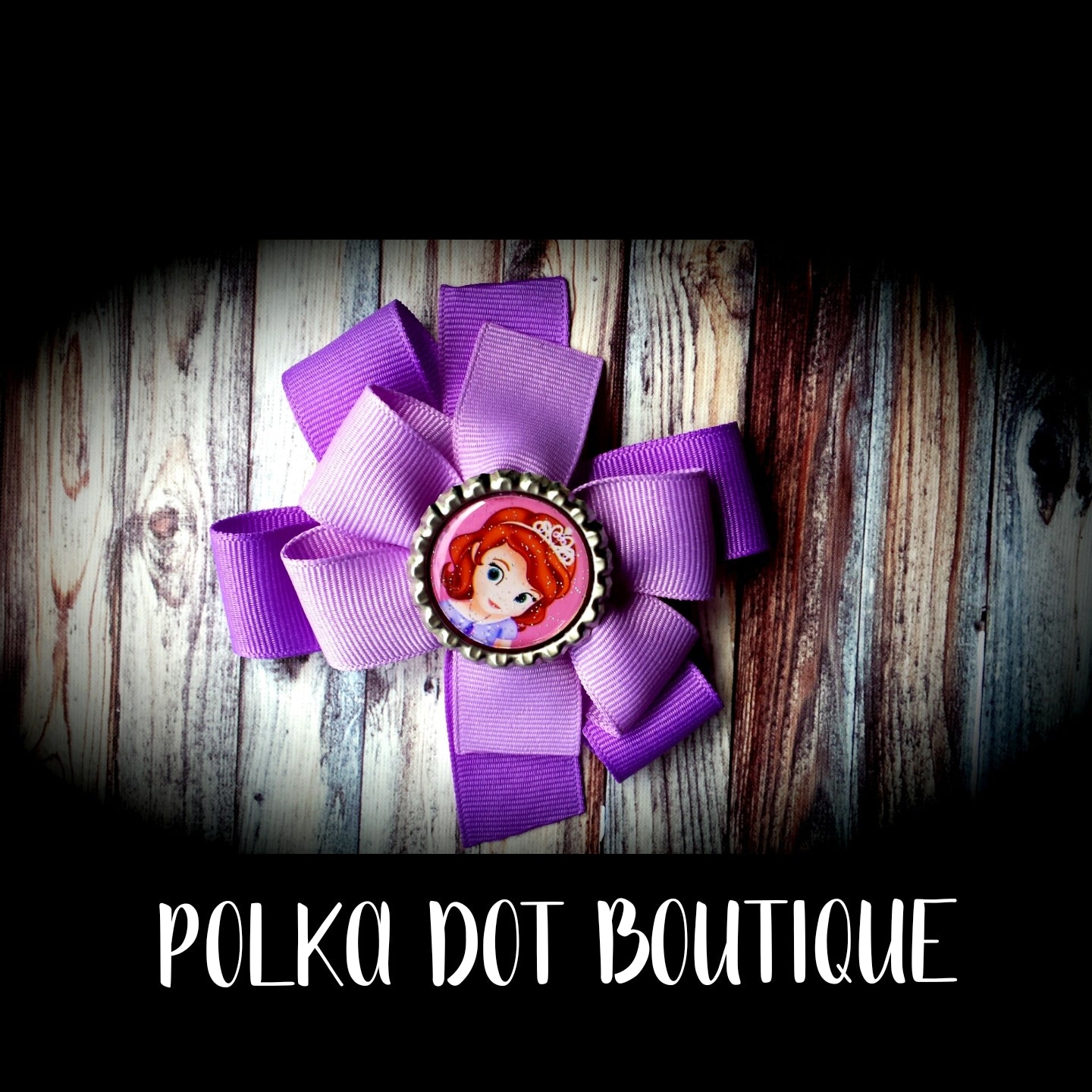 Sofia the first Pinwheel Bow