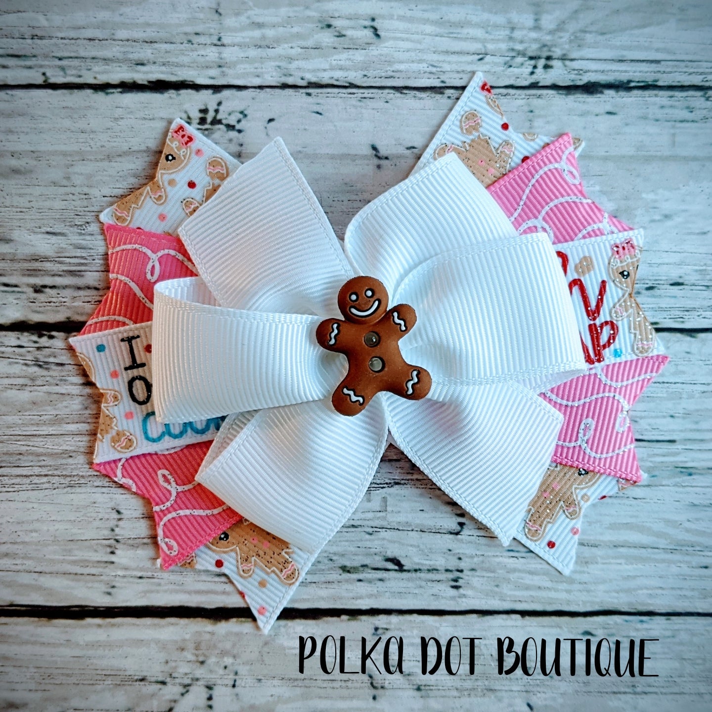 Gingerbread Pinwheel Bow