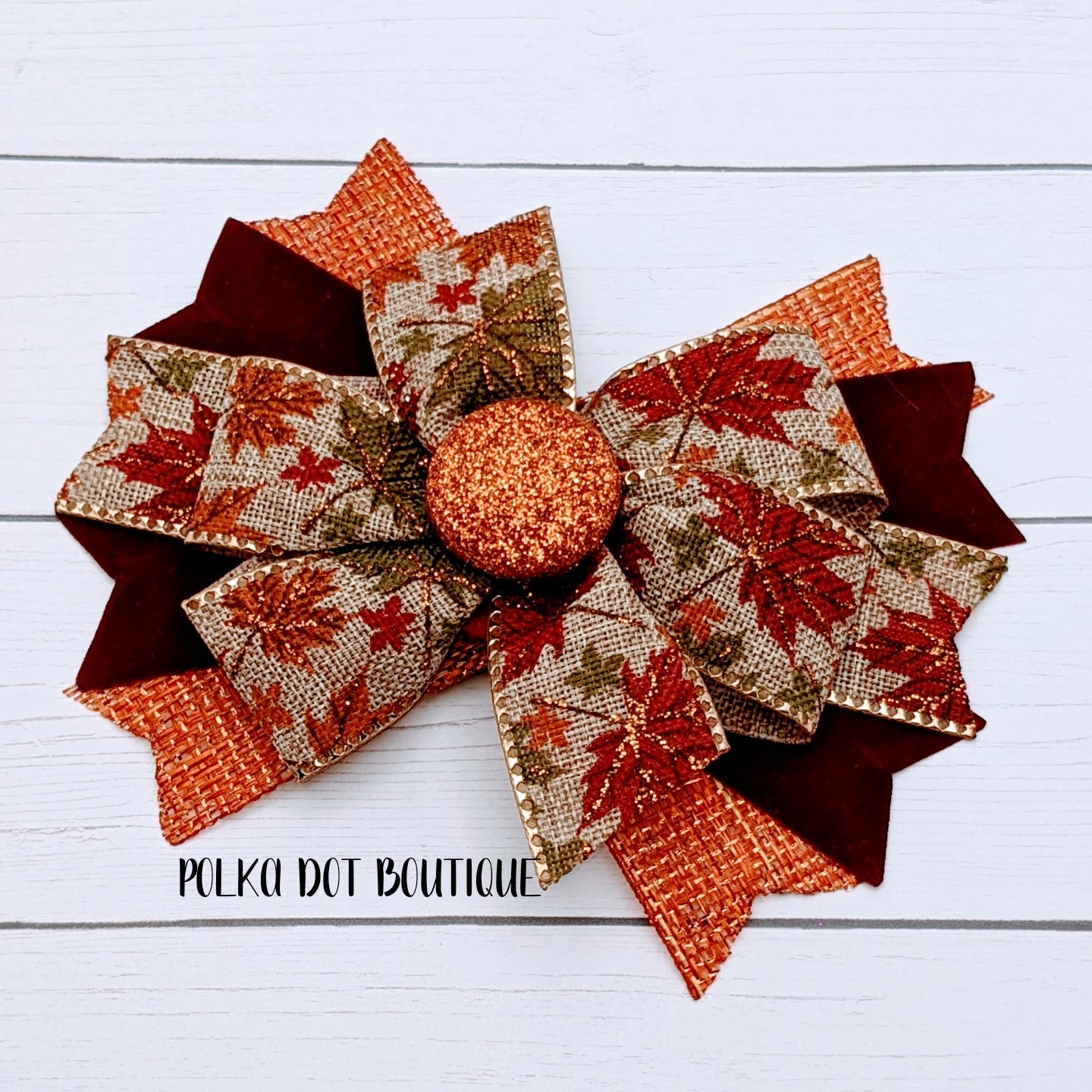 Fall Pinwheel Bow