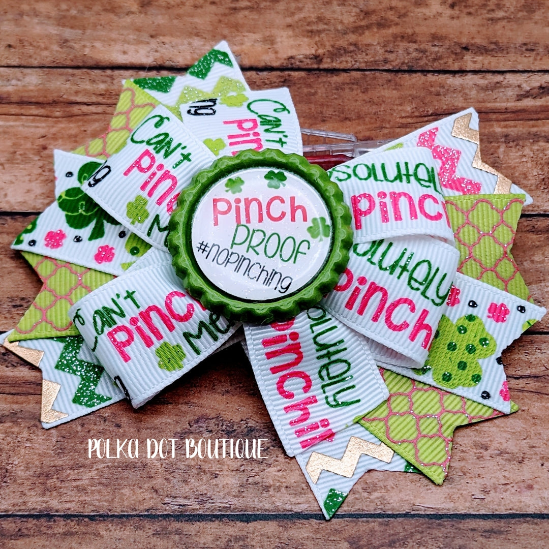 Pinch Proof #nopinching Pinwheel Bow