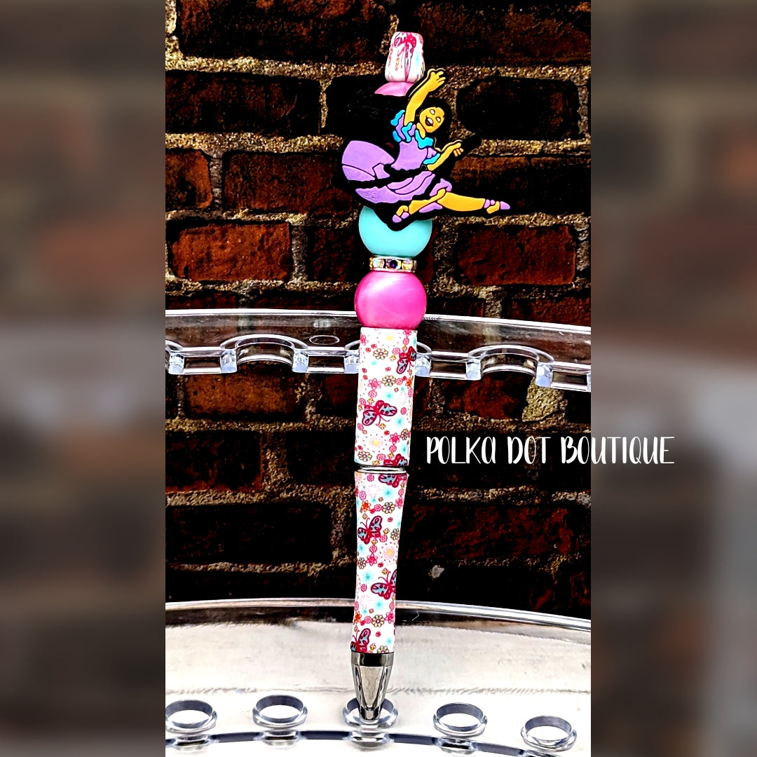 Encanto: Isabel Silicone Beaded Pen
