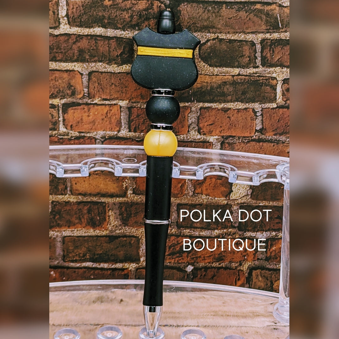 911 Dispatcher Silicone Beaded Pen