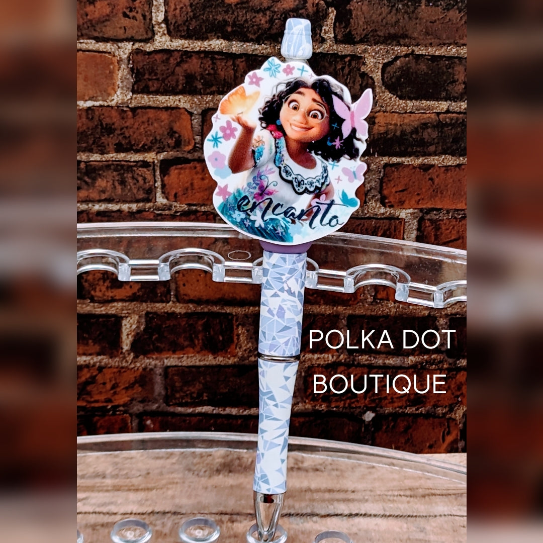 Encanto: Mirabel Silicone Beaded Pen