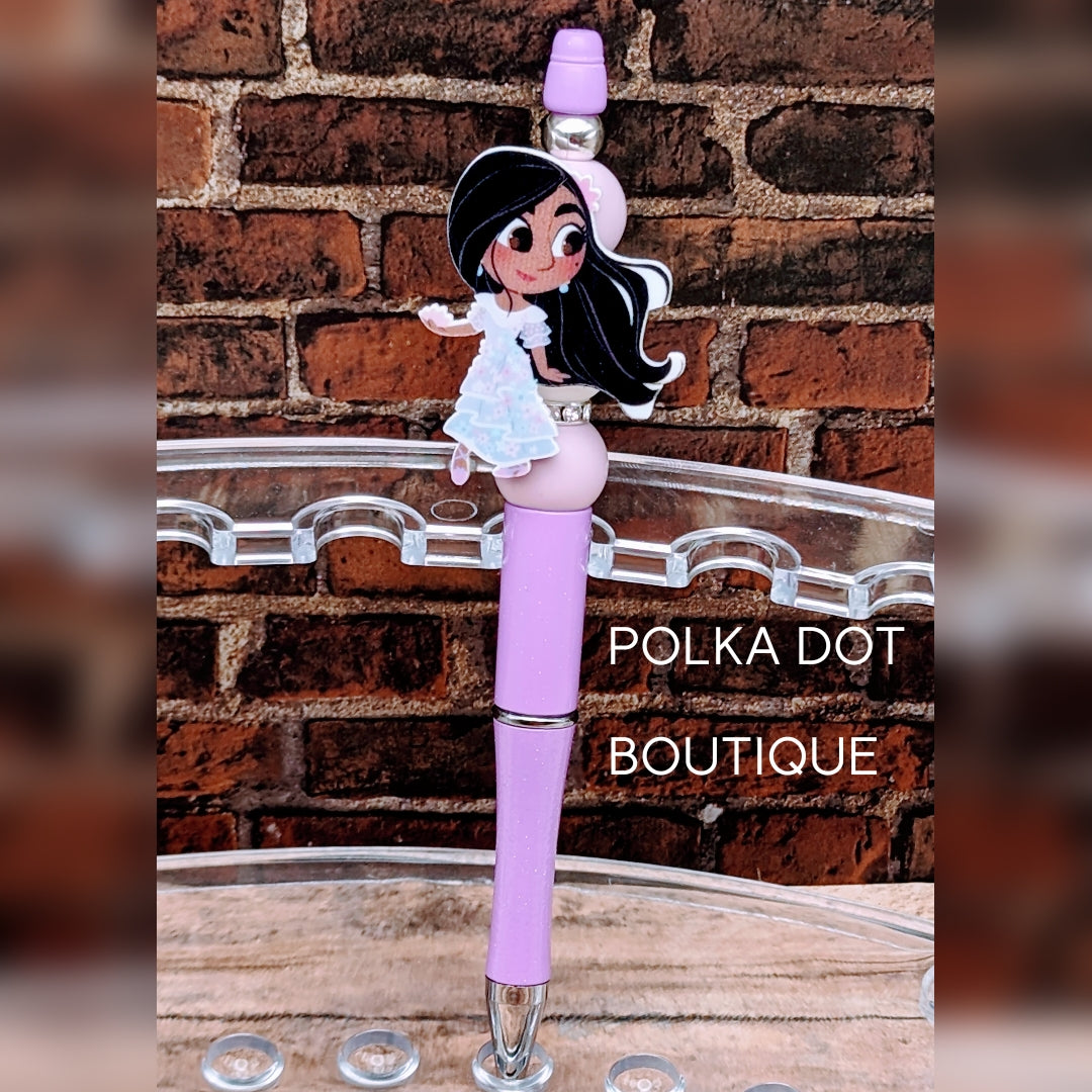 Encanto: Isabella Silicone Beaded Pen