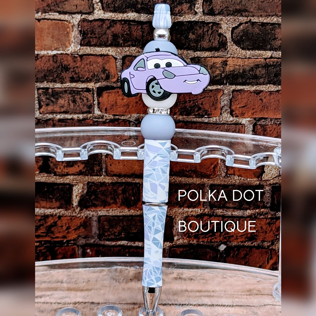 Cars : Sally Silicone Beaded Pen