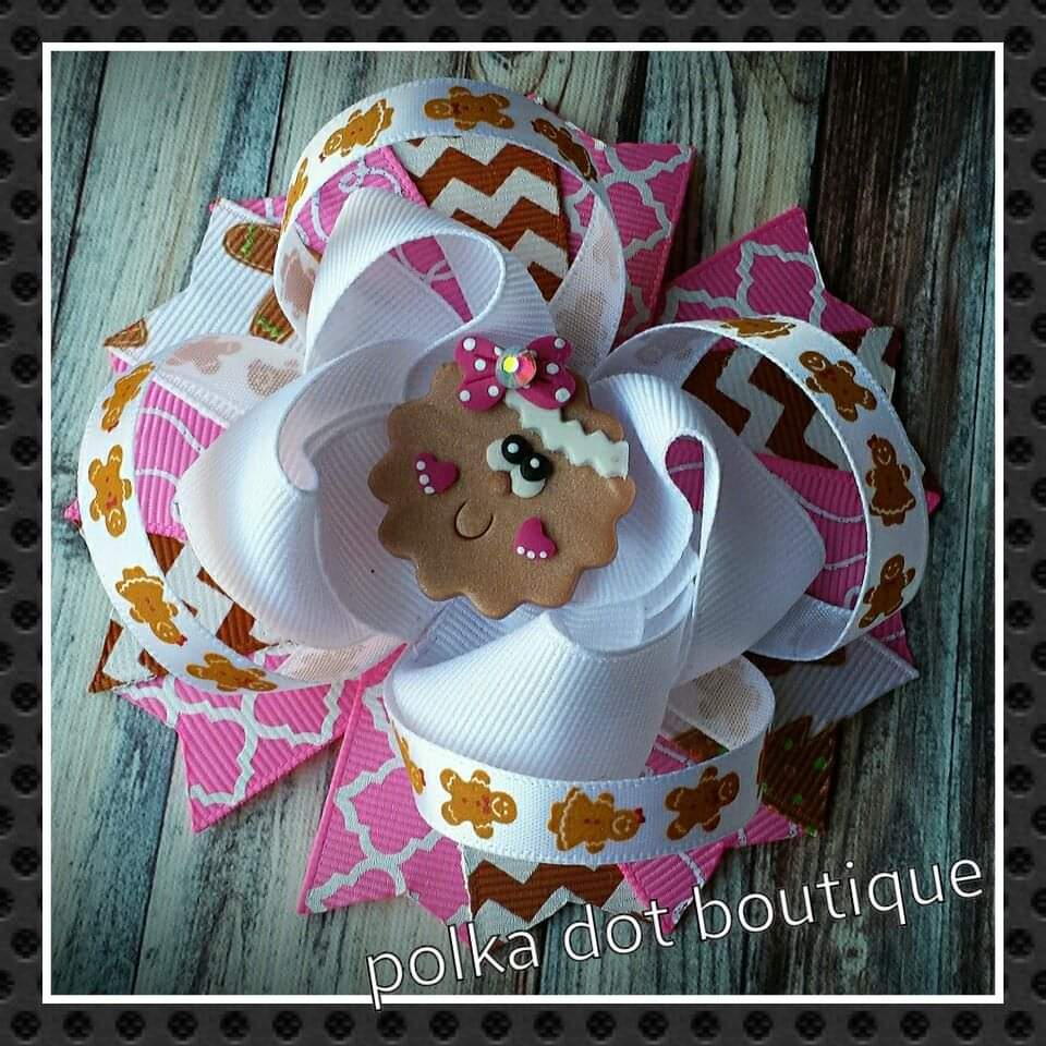 Gingerbread Hairbow