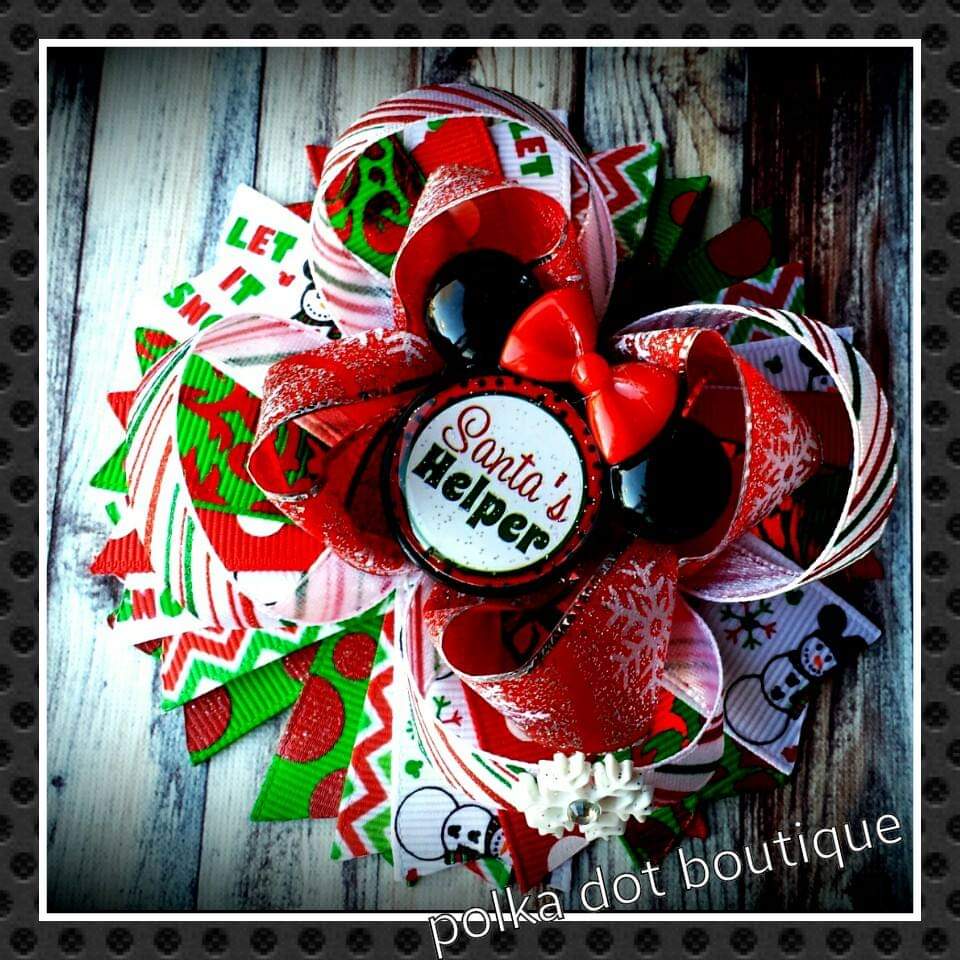 Santa's helper Hairbow