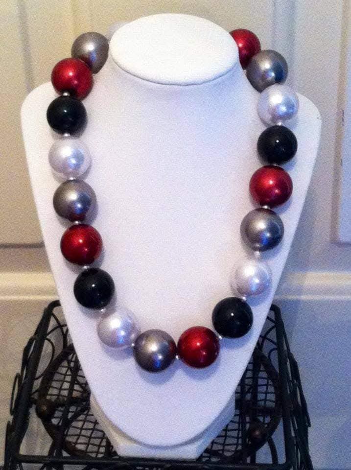 Ohio State Themed Chunky Necklace