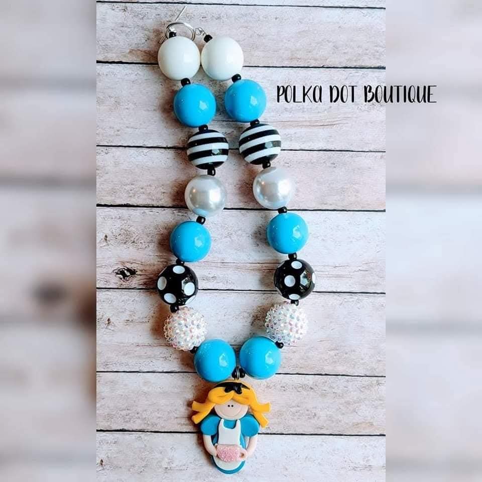 Wonder Girl Princess Clay Chunky Necklace