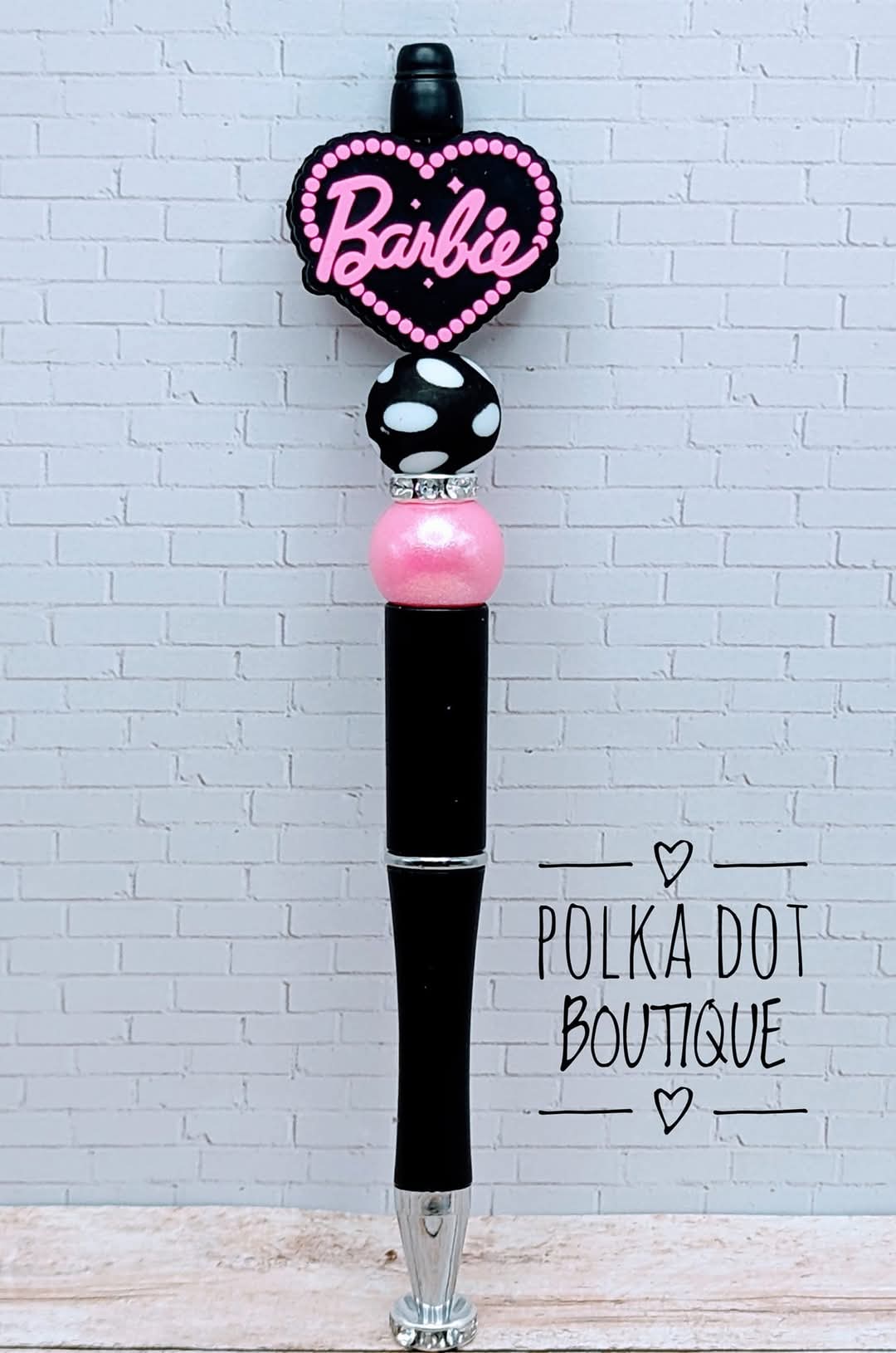 Barbie Silicone Beaded Pen