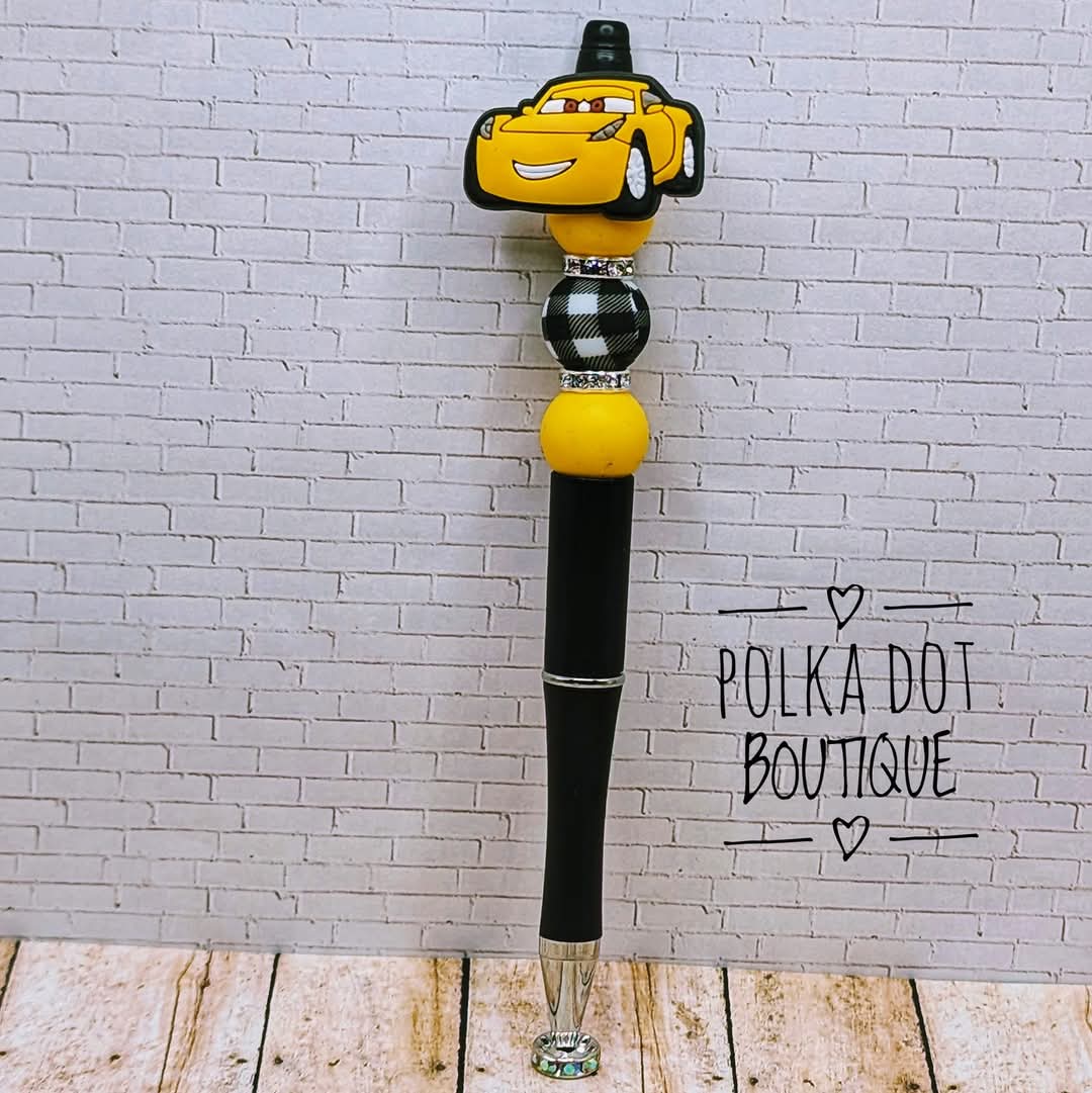 Cars : Cruz Silicone Beaded Pen
