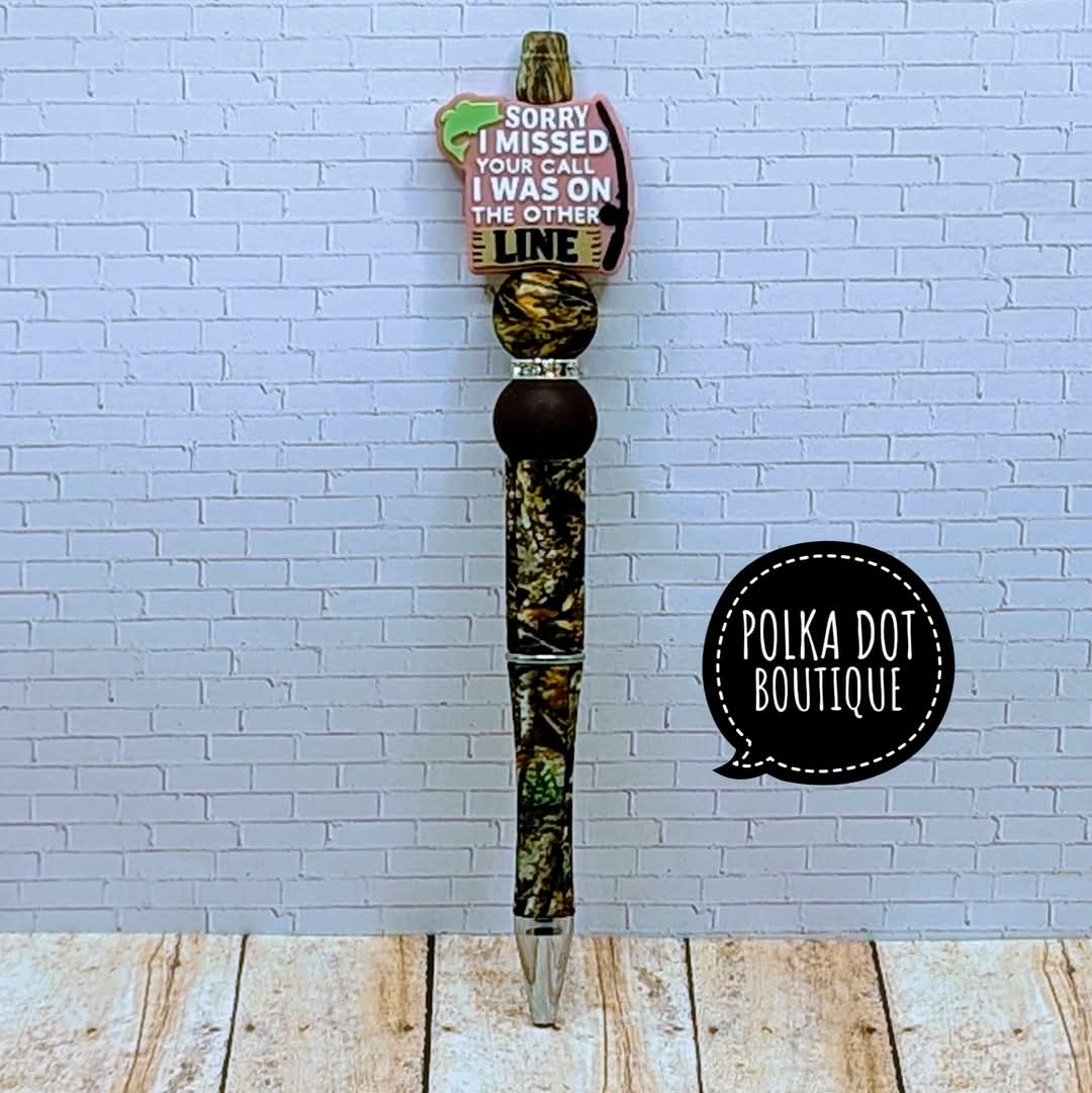 Fishing Silicone Beaded Pen