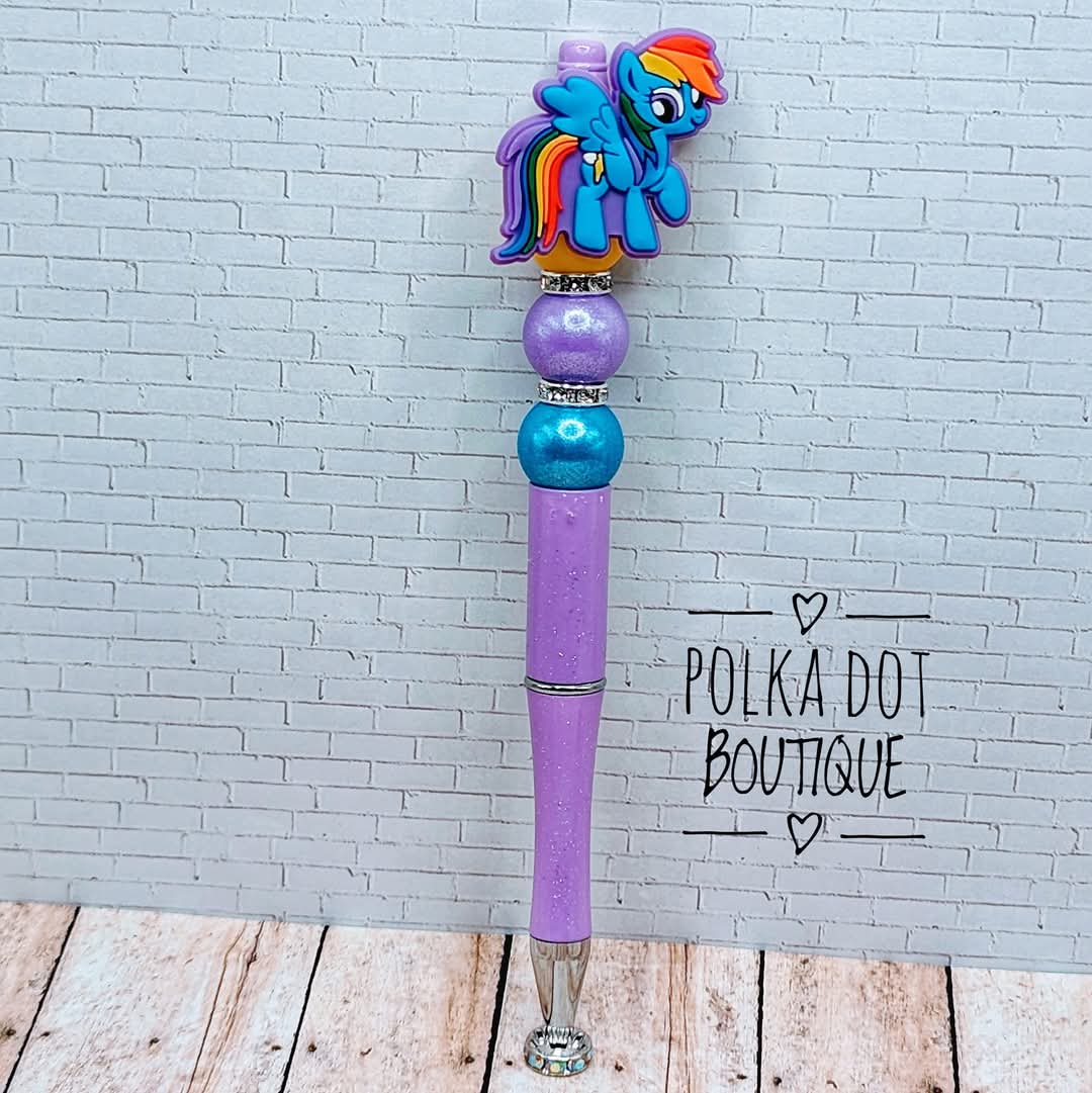 MLP :Rainbow Dash Silicone Beaded Pen