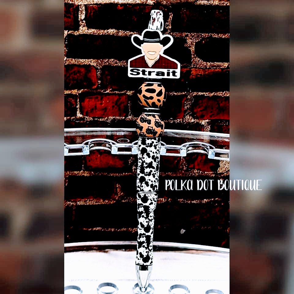 Singer : George Strait Silicone Beaded Pen