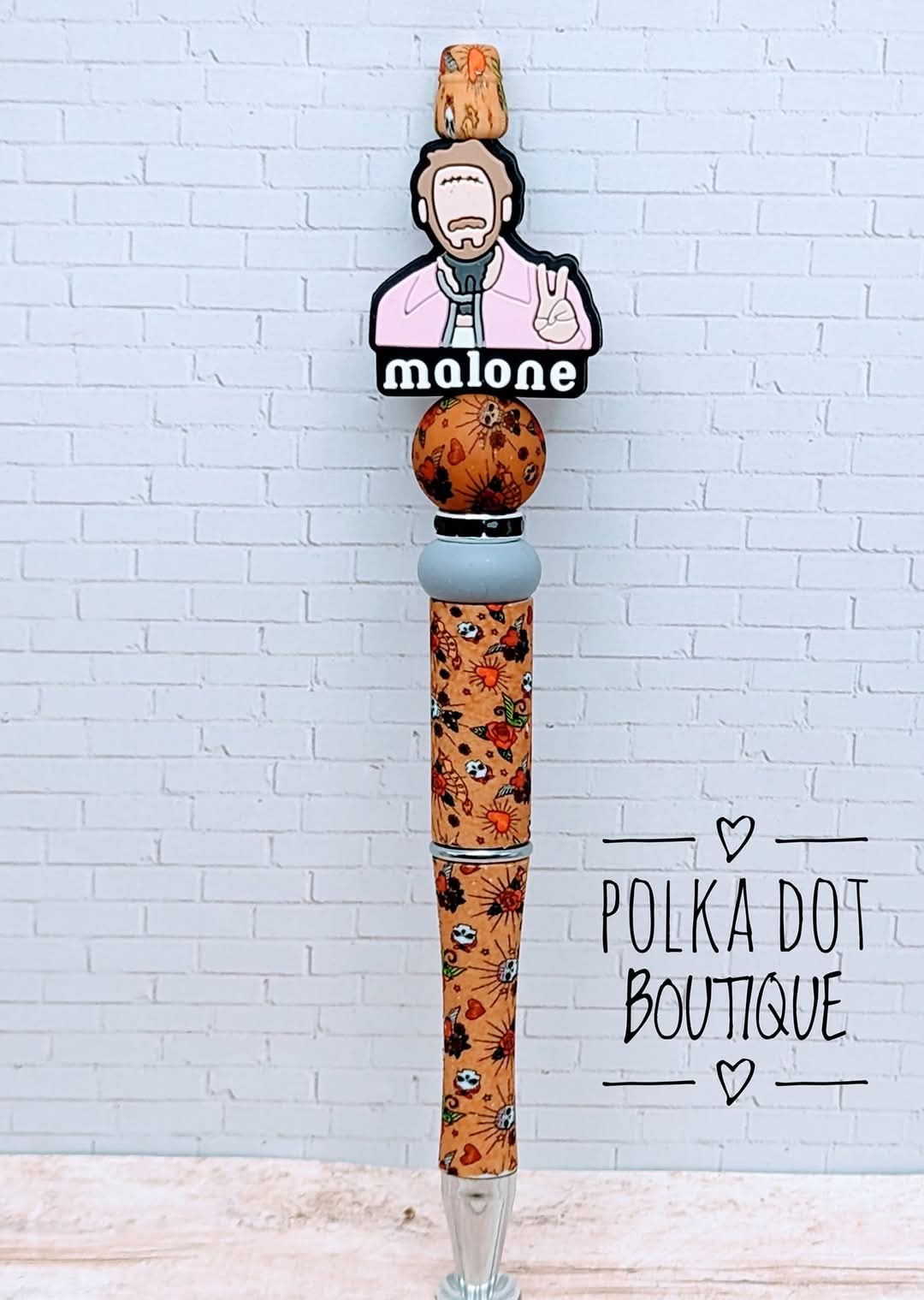 Singer : Post Malone Silicone Beaded Pen