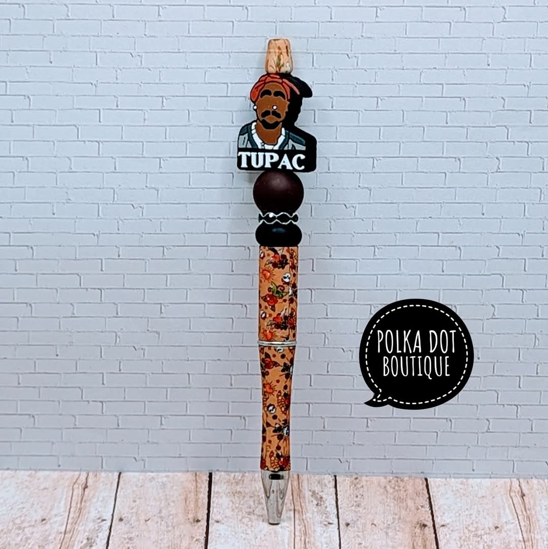 Singer : Tupac Silicone Beaded Pen
