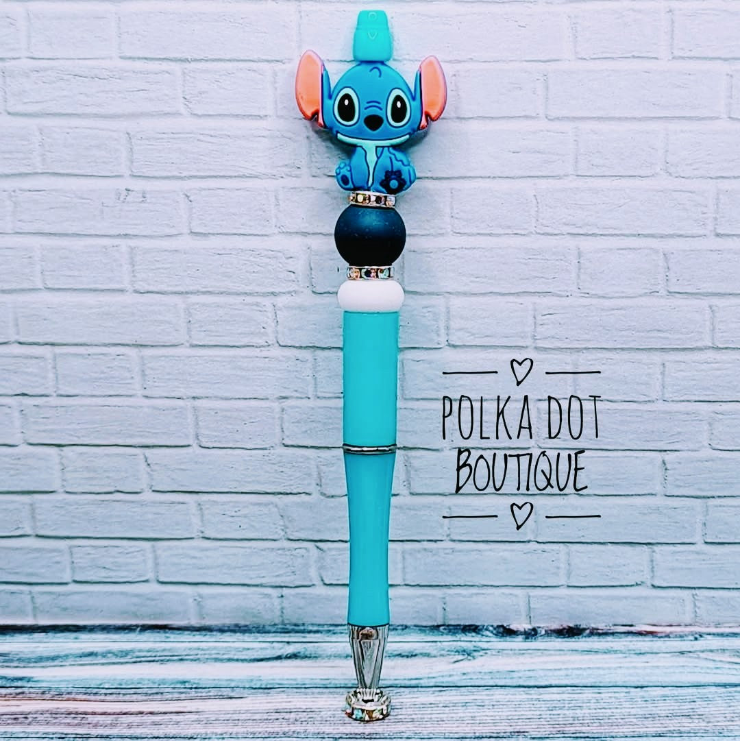 Stitch Silicone Beaded Pen