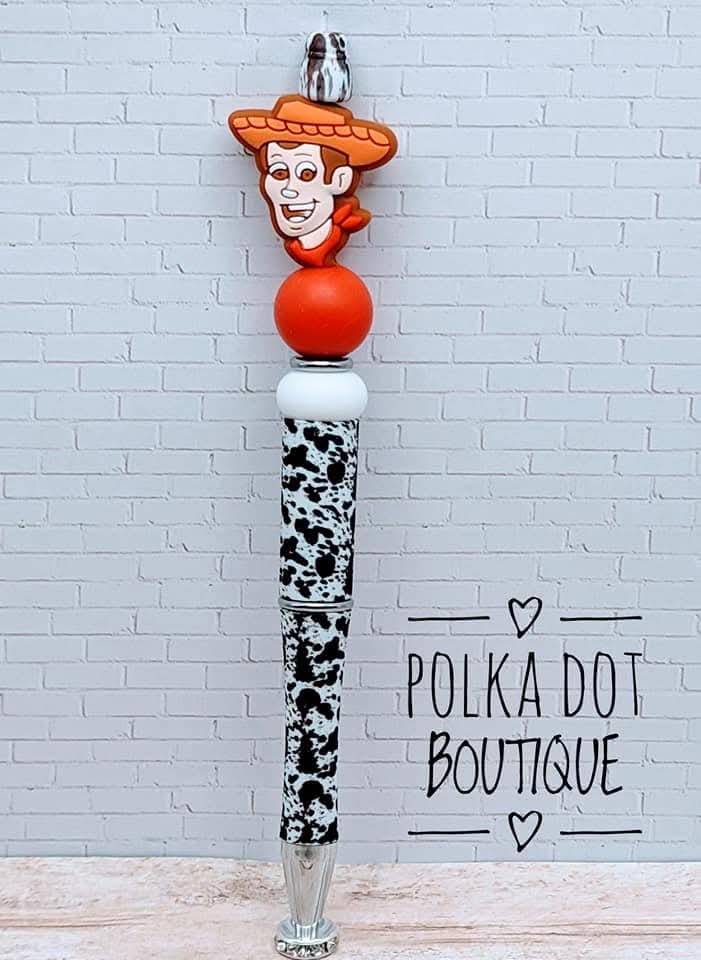 Toy Story : Woody Silicone Beaded Pen