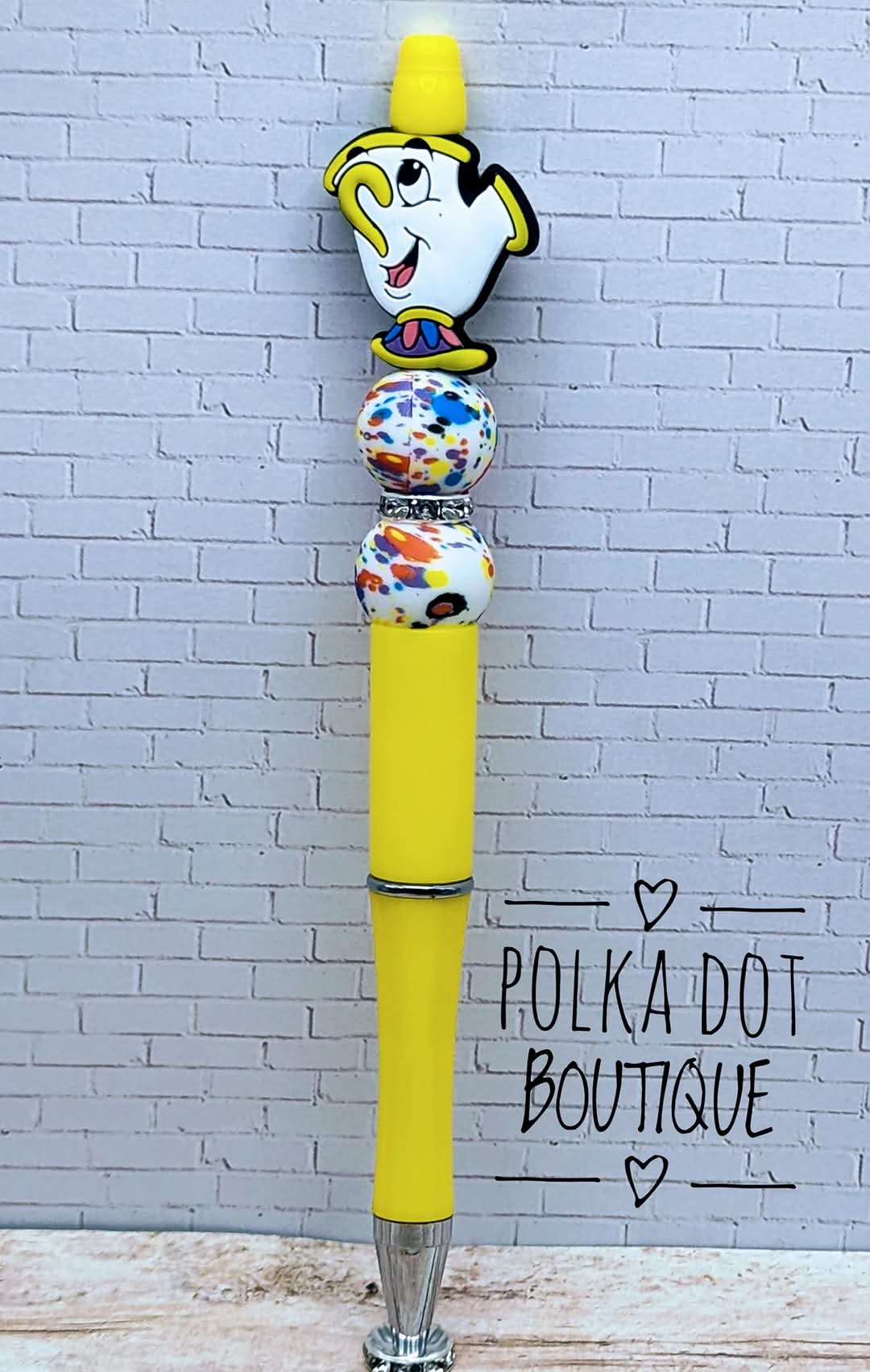 Beauty in the Beast : Chip Silicone Beaded Pen