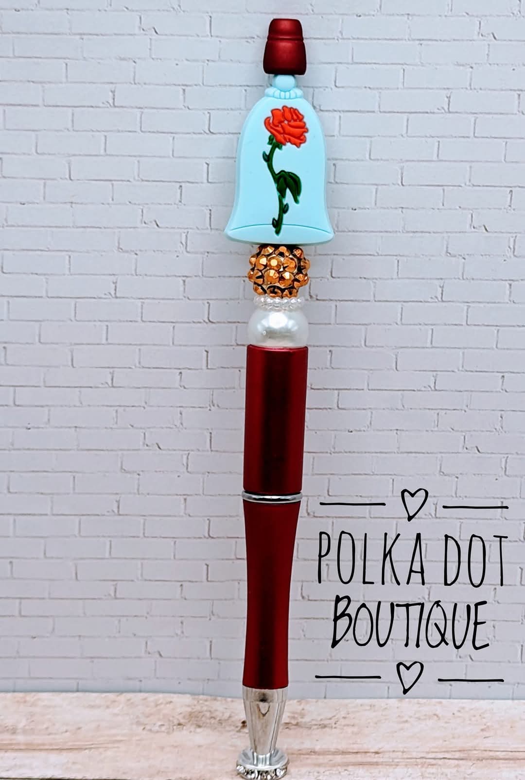Beauty in the Beast : Rose Silicone Beaded Pen
