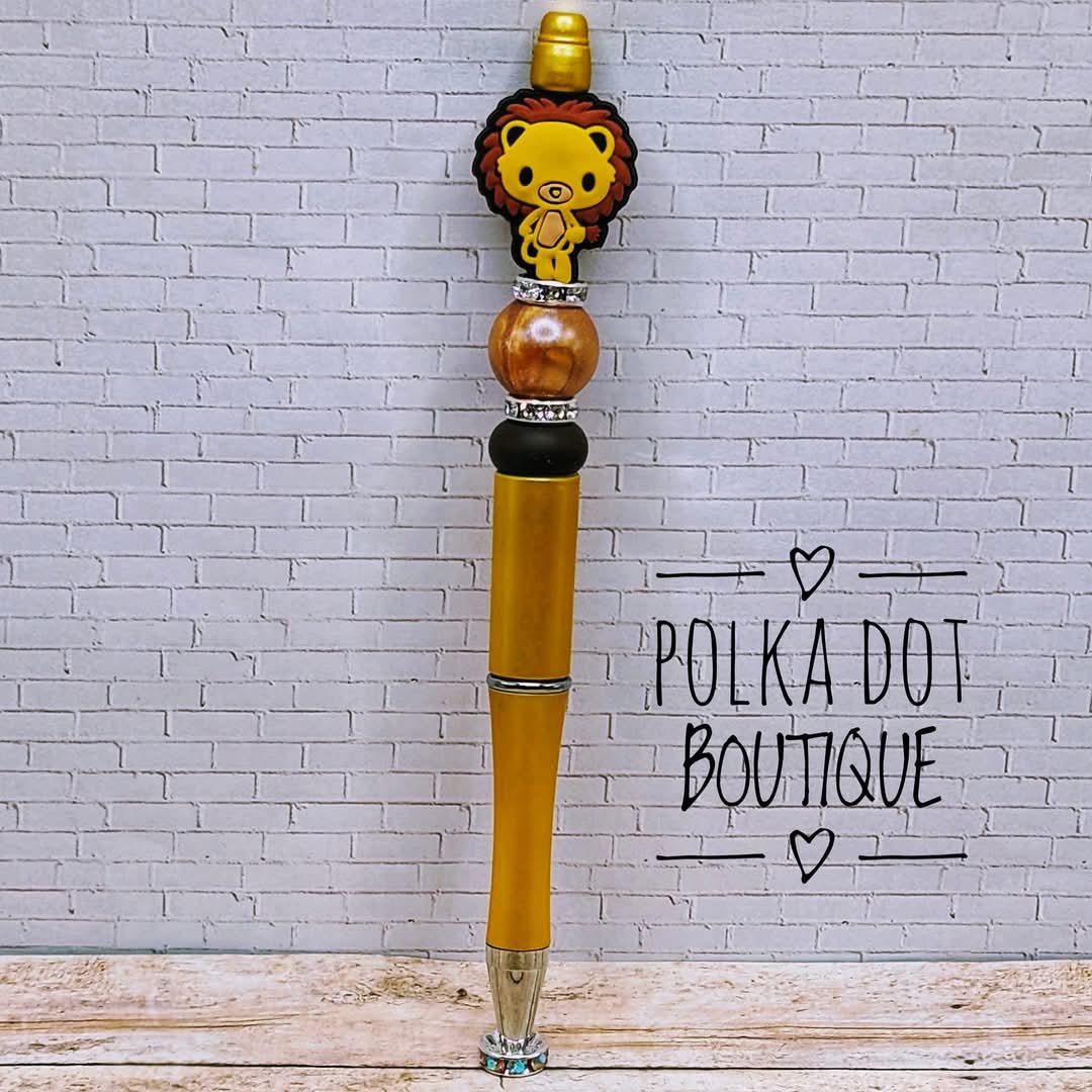 Wizard of Oz : Lion Silicone Beaded Pen