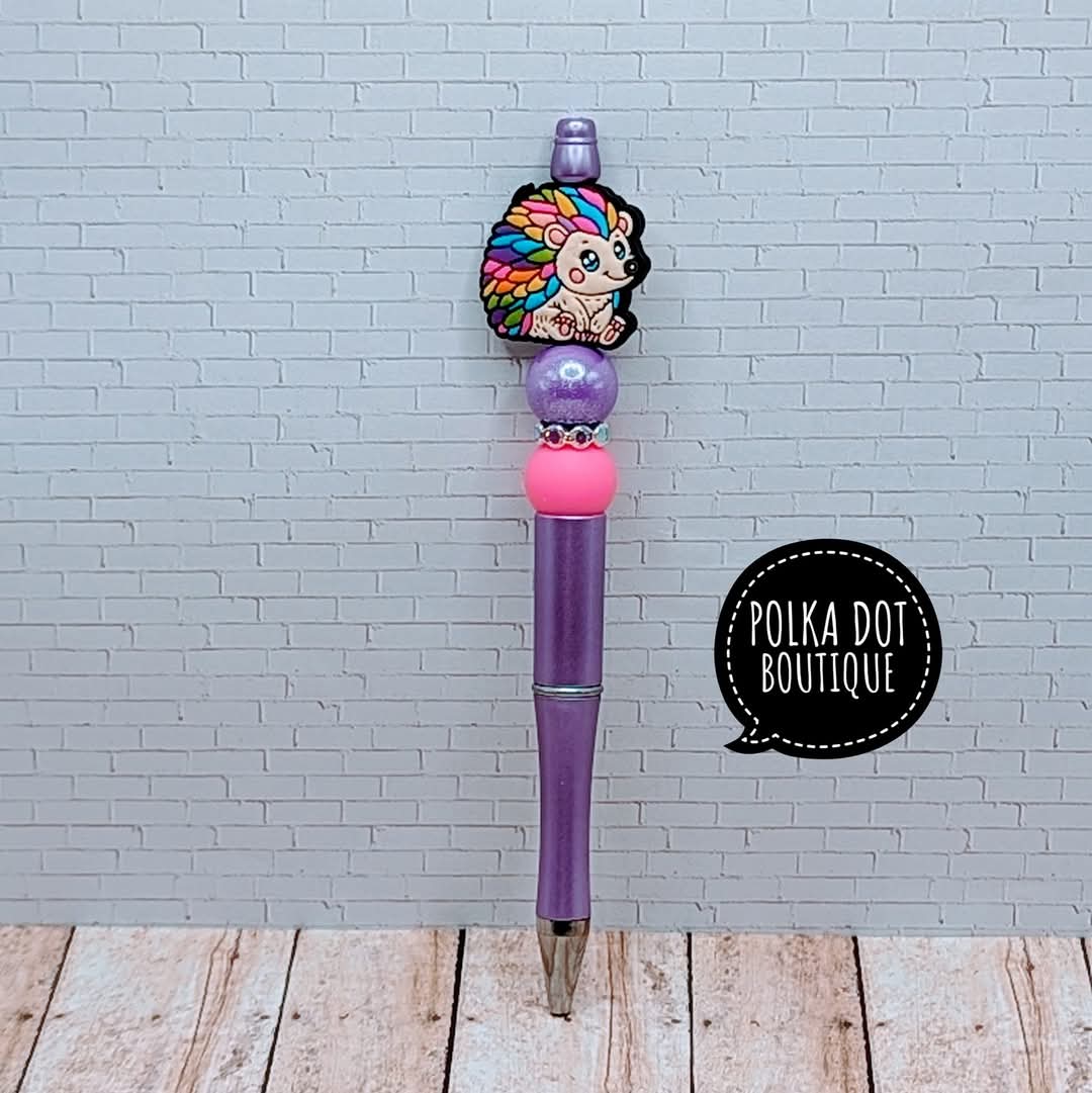 Porcupine Silicone Beaded Pen