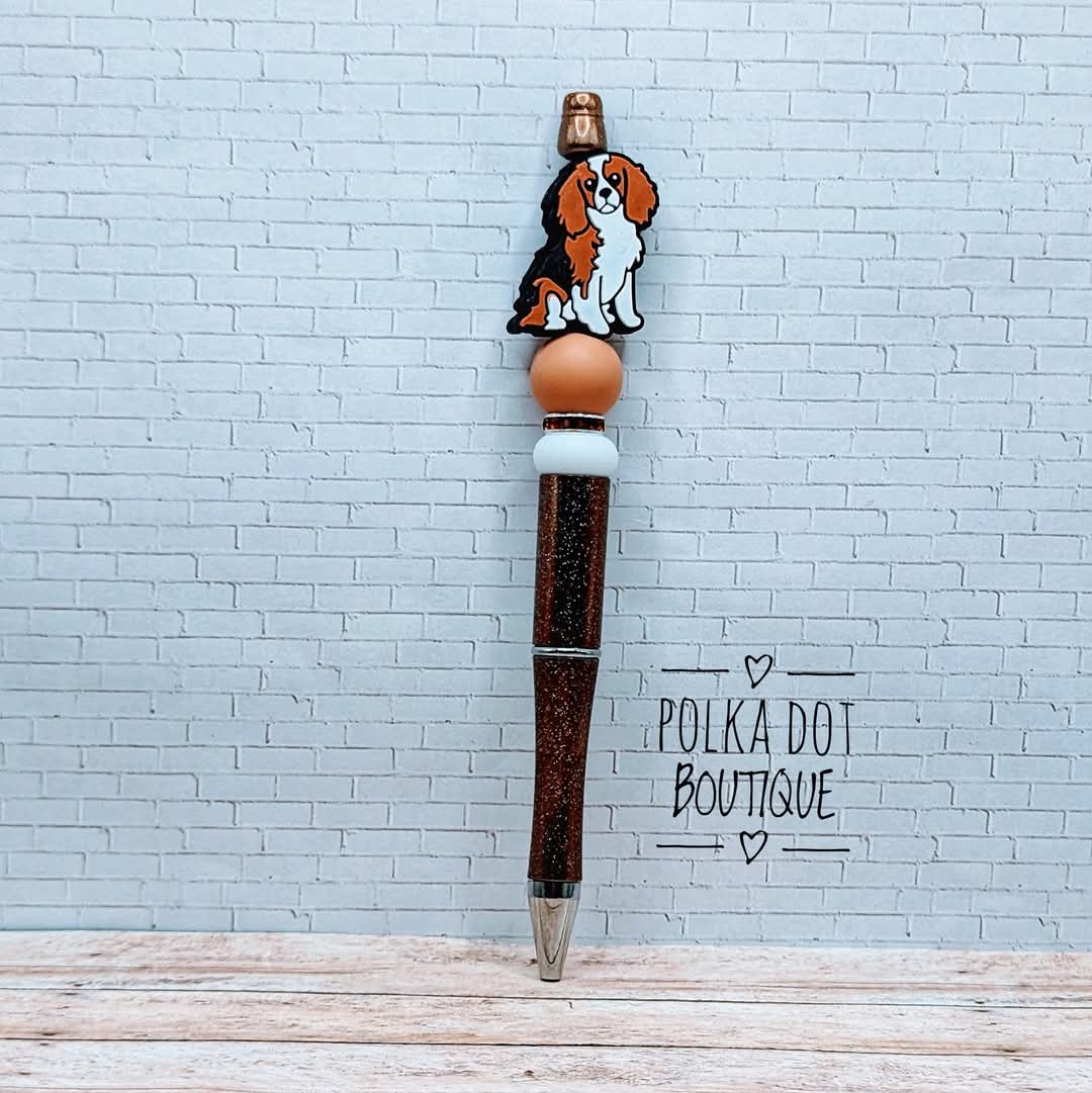 Dog : Cockerspaniel Silicone Beaded Pen