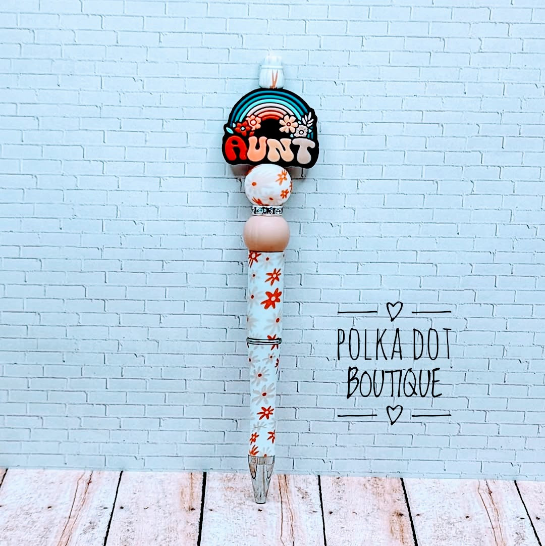 Aunt Silicone Beaded Pen