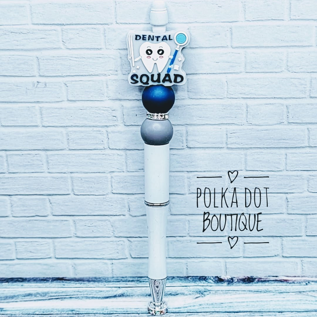 Dental Squad Silicone Beaded Pen