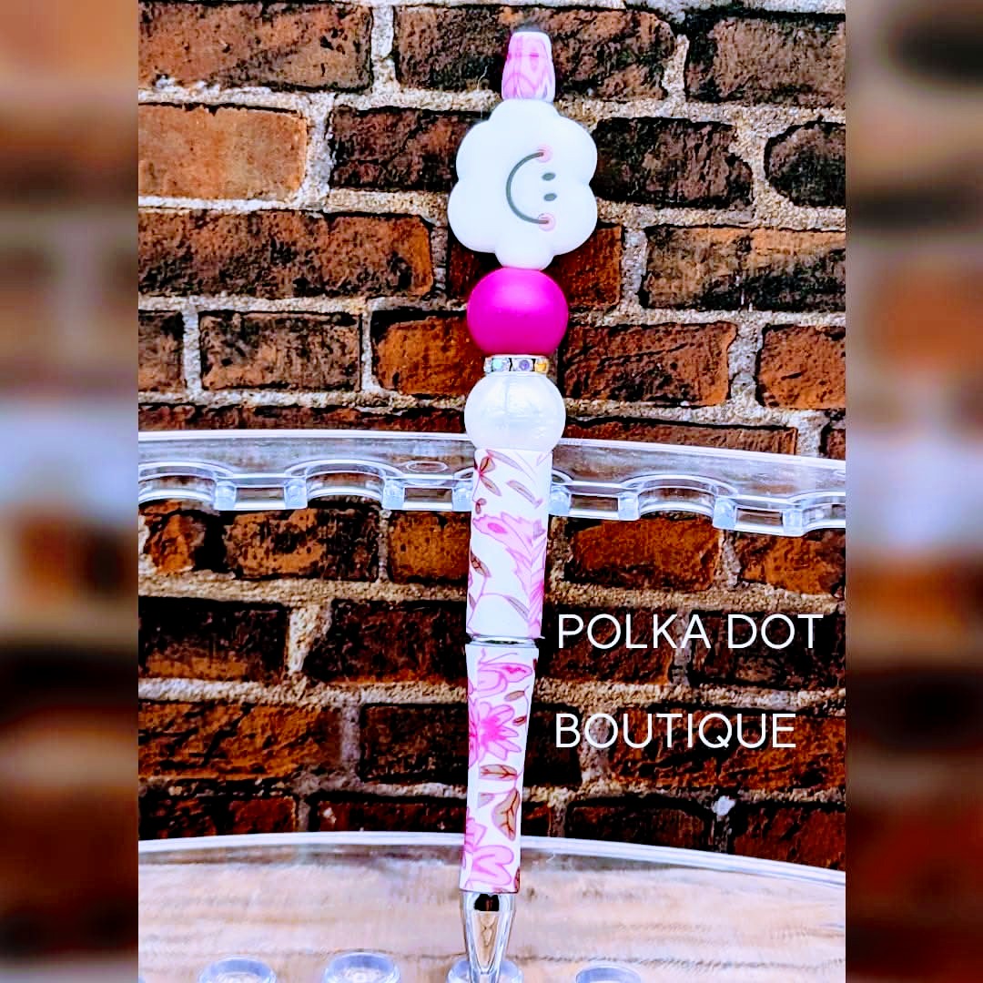 Cloud Silicone Beaded Pen