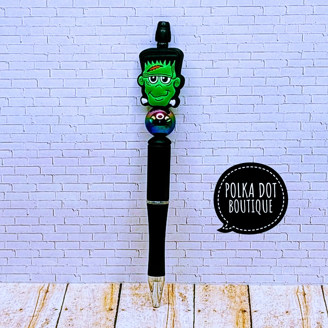 Frankenstein Silicone Beaded Pen