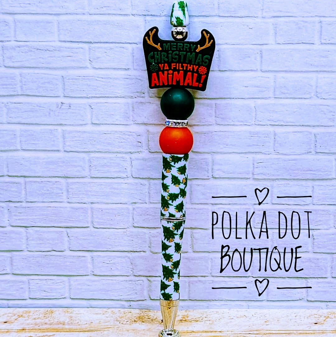 Filthy Animals Silicone Beaded Pen