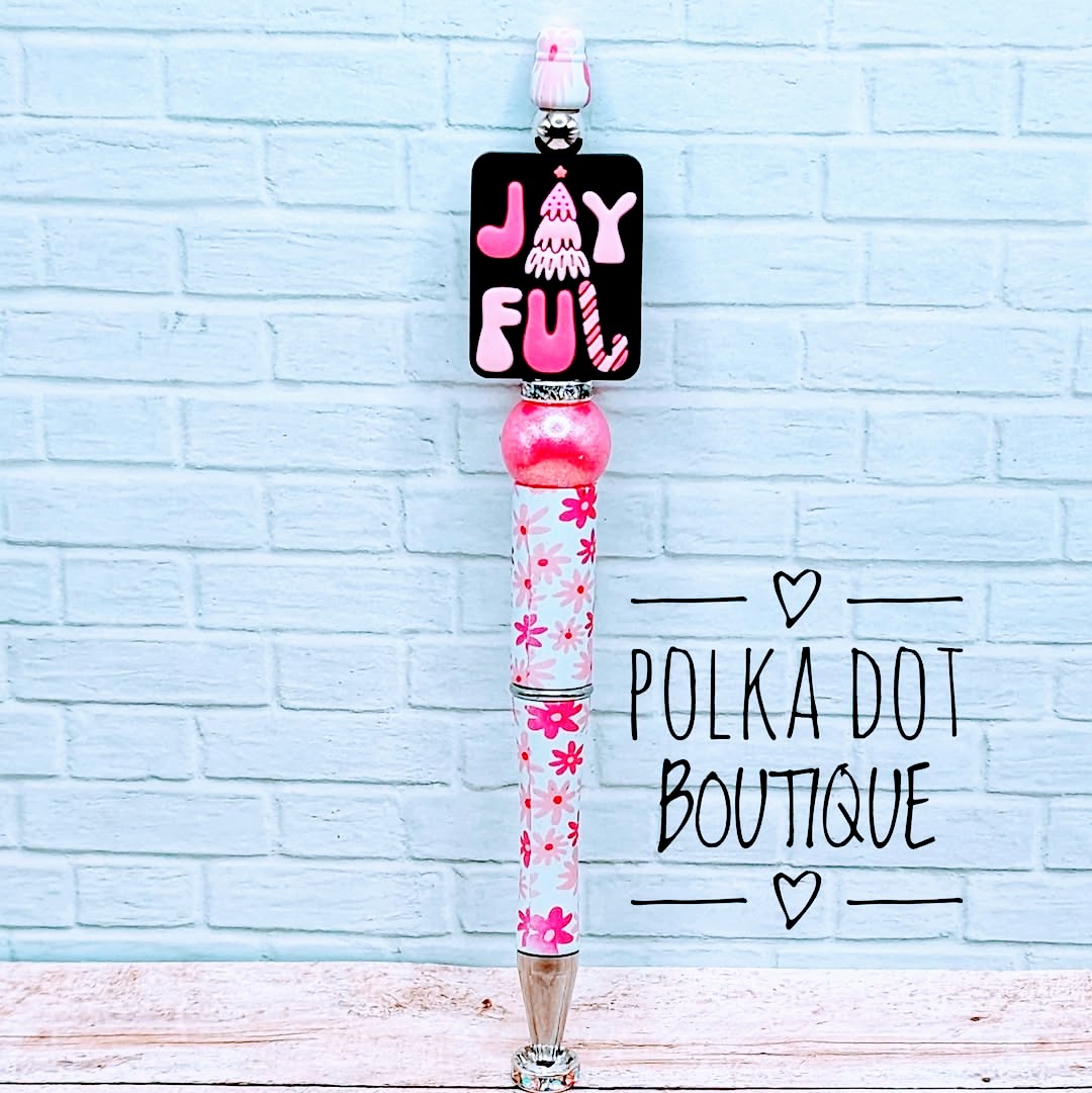 Joyful Silicone Beaded Pen