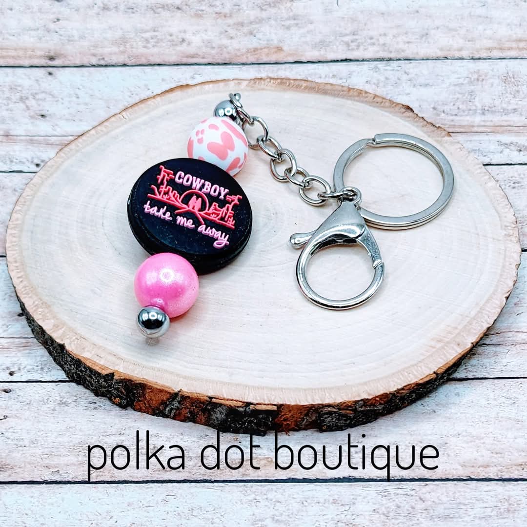 Cowboy Silicone Keychain